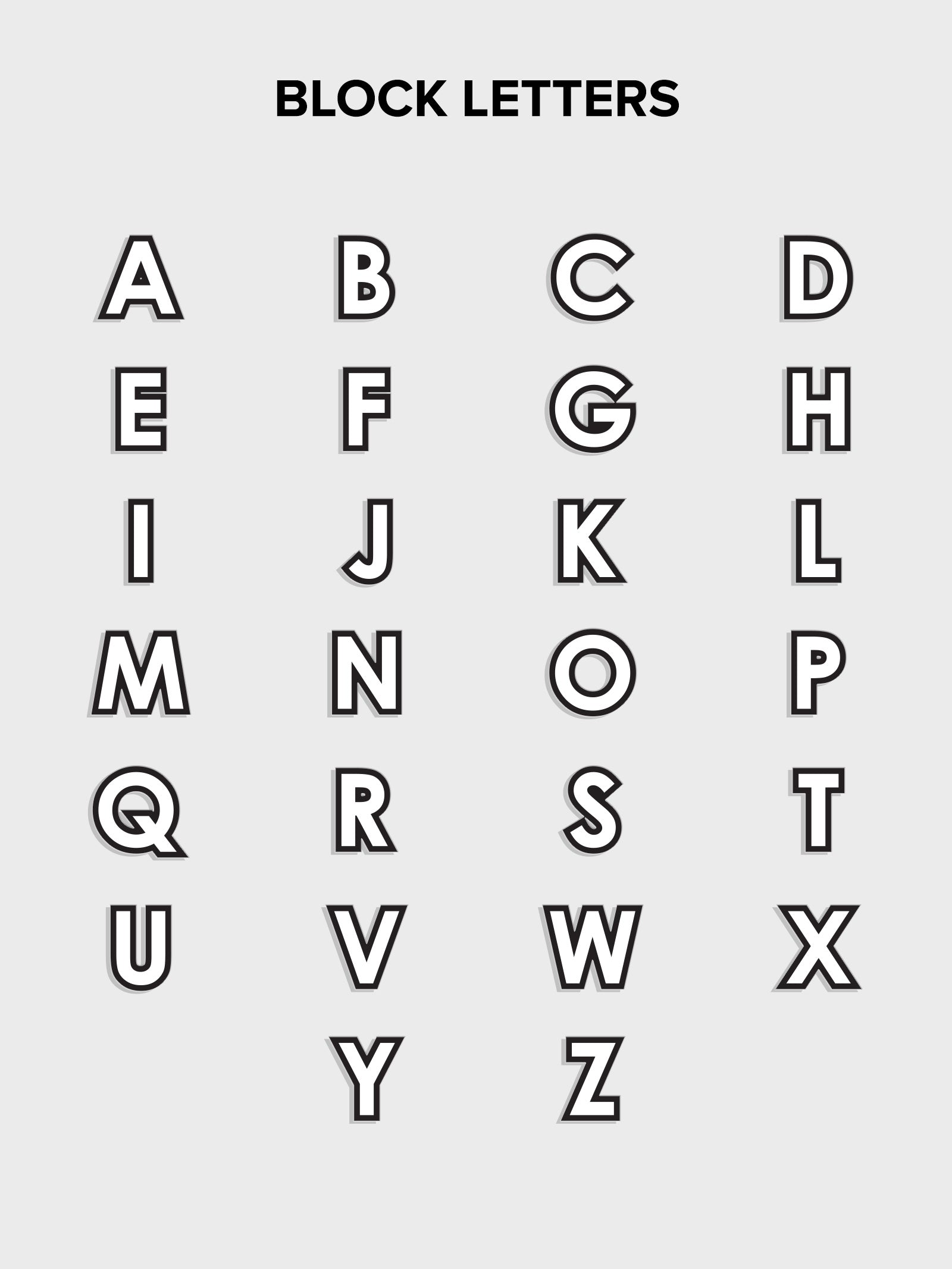 Mini Block Font Custom Hair Brush - Black/White - Image 8