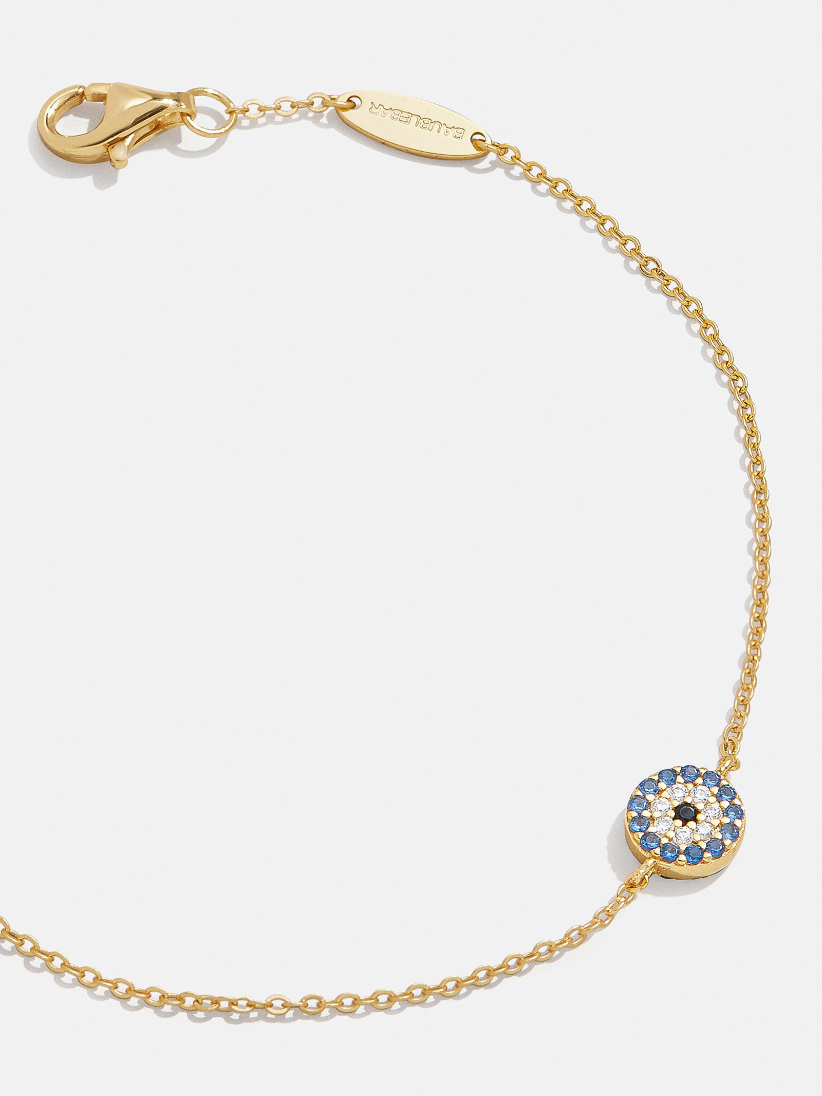 18K Gold Evil Eye Bracelet - Pav?? Evil Eye