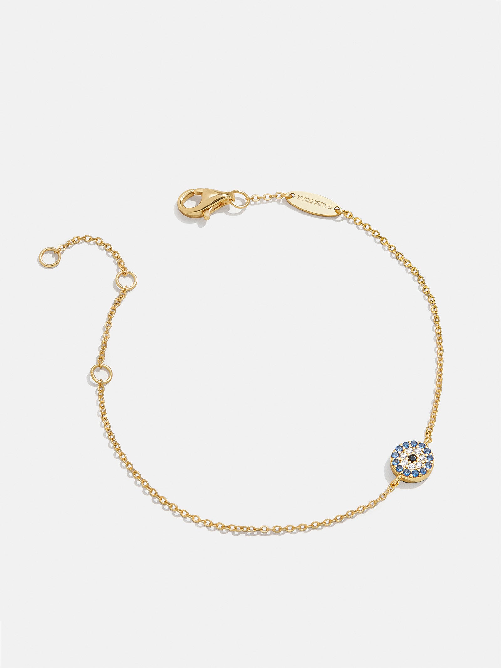 18K Gold Evil Eye Bracelet - Pav?? Evil Eye - Image 3