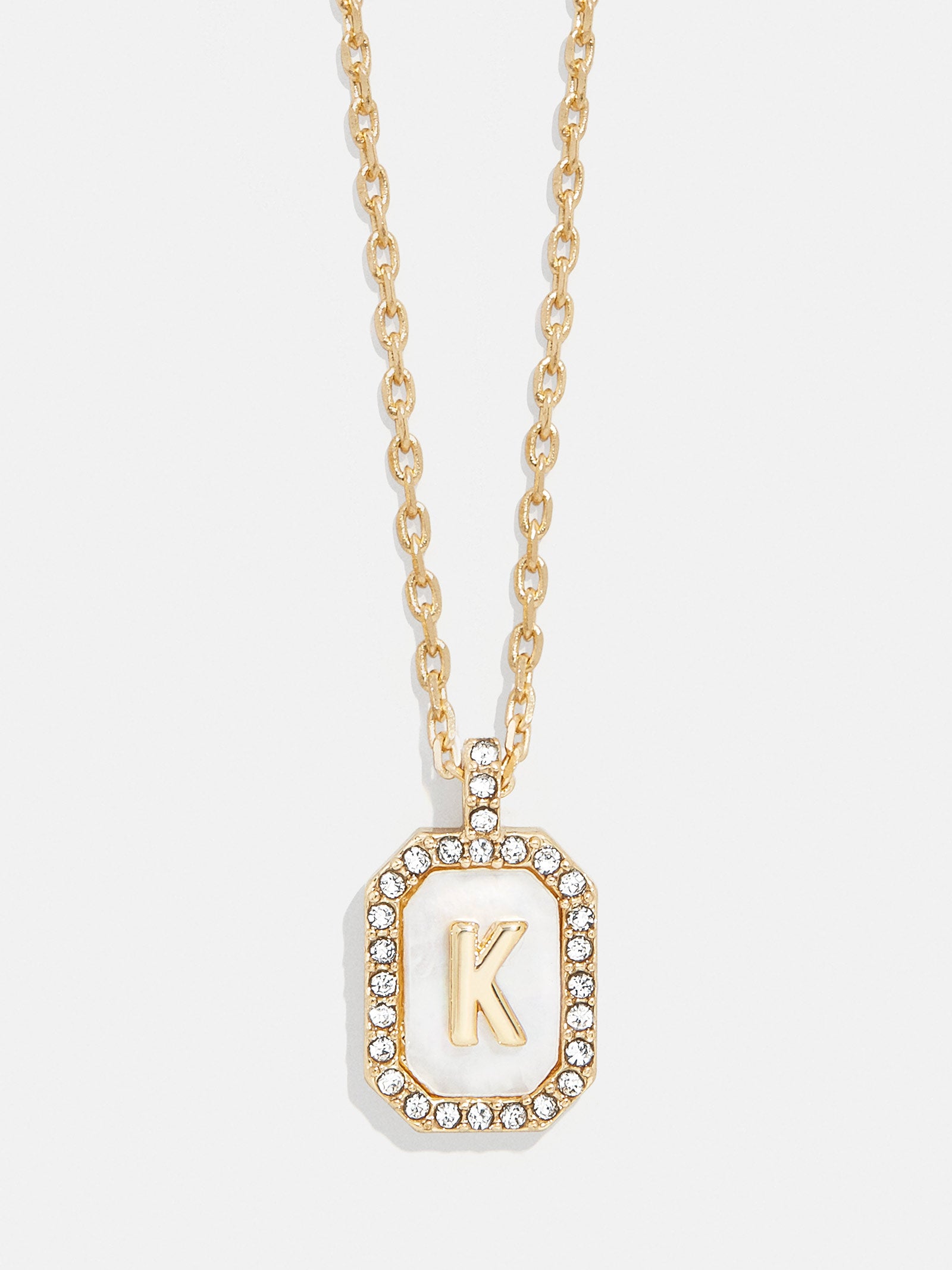 Gold & Mother of Pearl Initial Necklace - Mother Of Pearl - Image 13