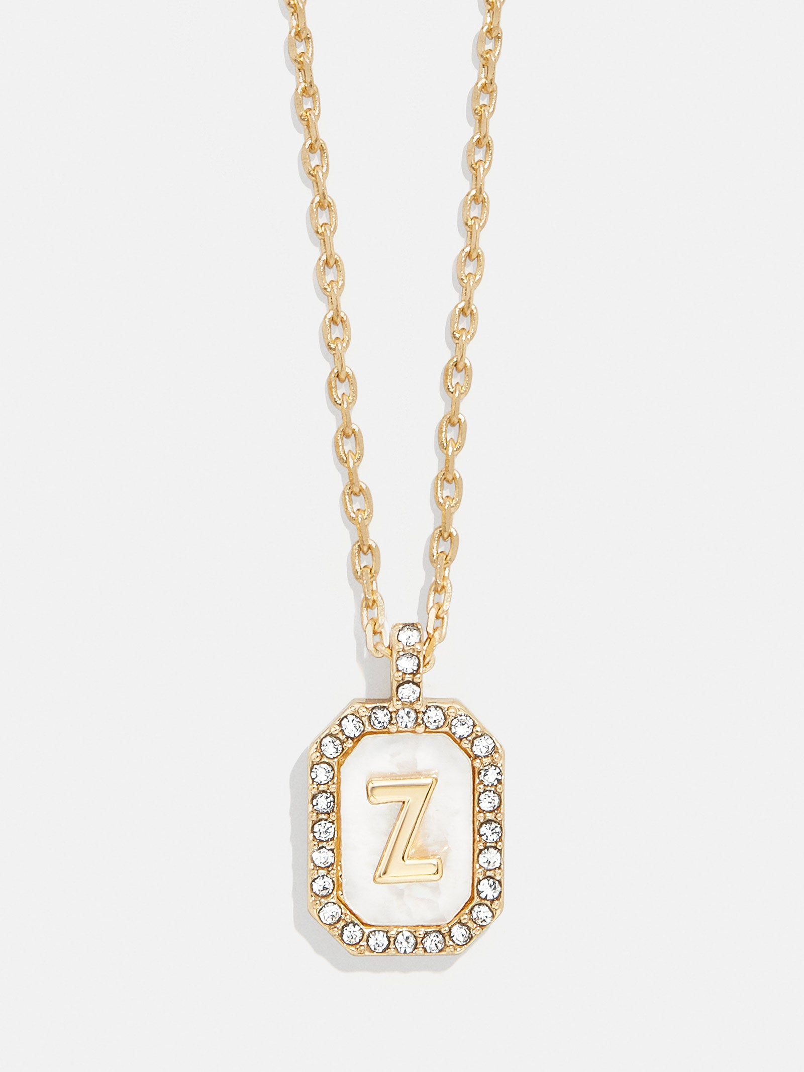 Gold & Mother of Pearl Initial Necklace - Mother Of Pearl - Image 28