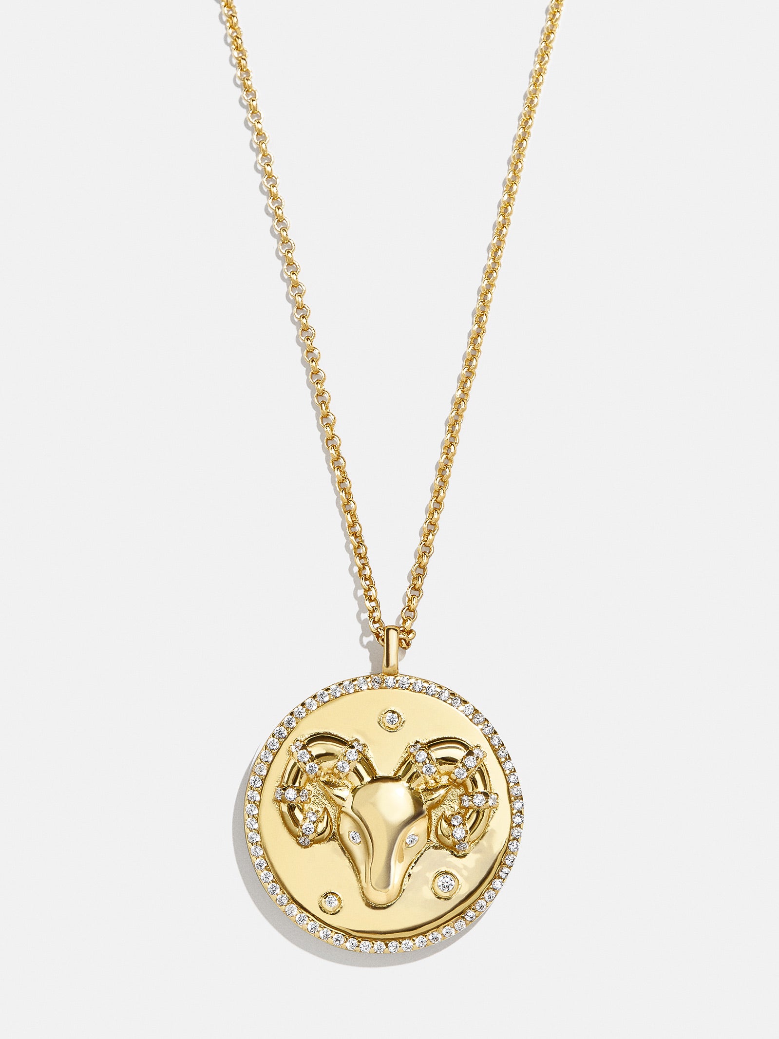 Zodiac 18K Gold Medallion Necklace - Image 4