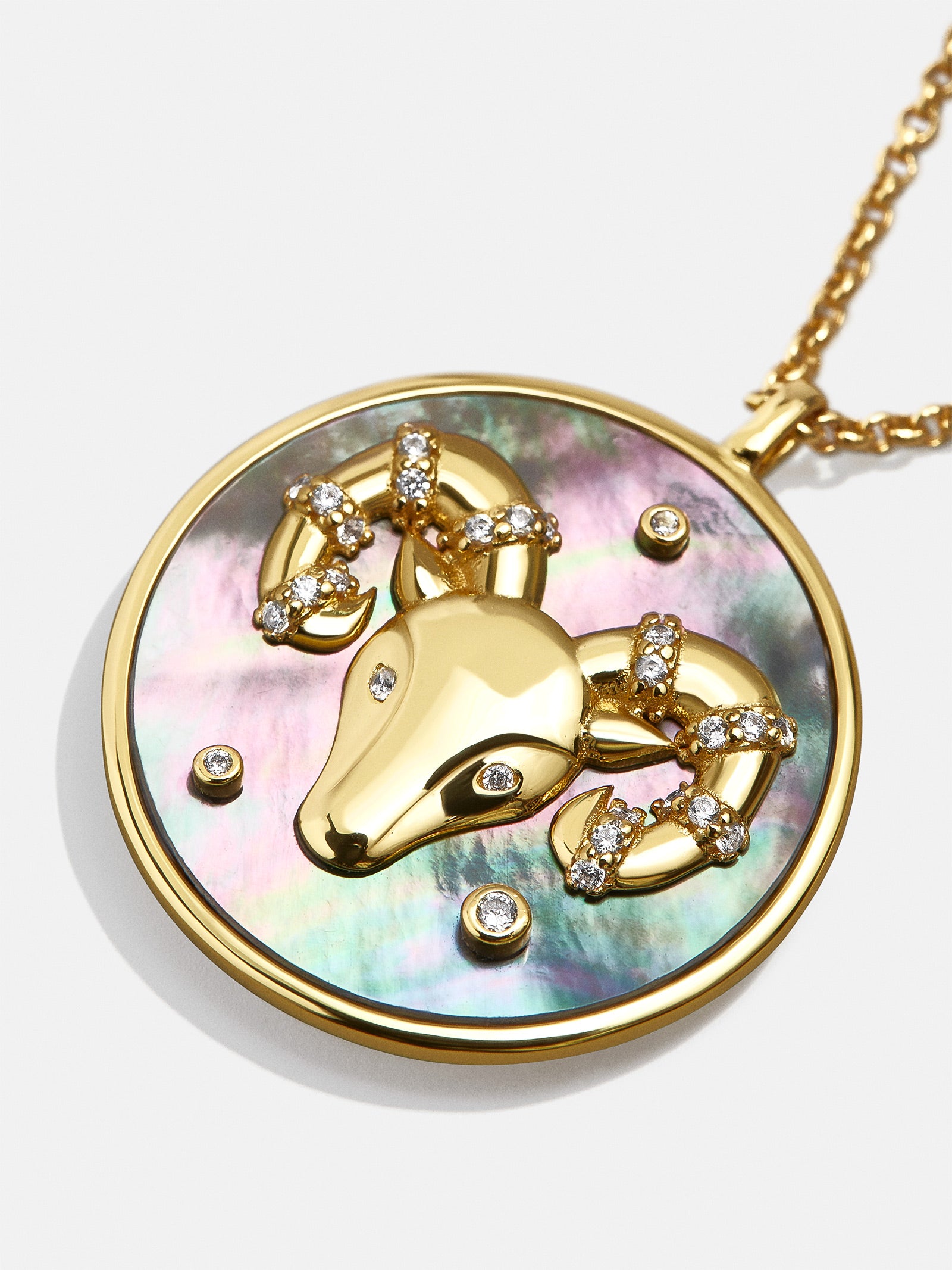 Zodiac 18K Gold Medallion Necklace - Image 5