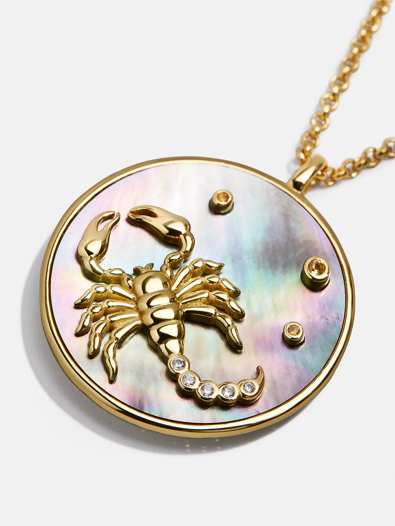 Zodiac 18K Gold Medallion Necklace - Image 34