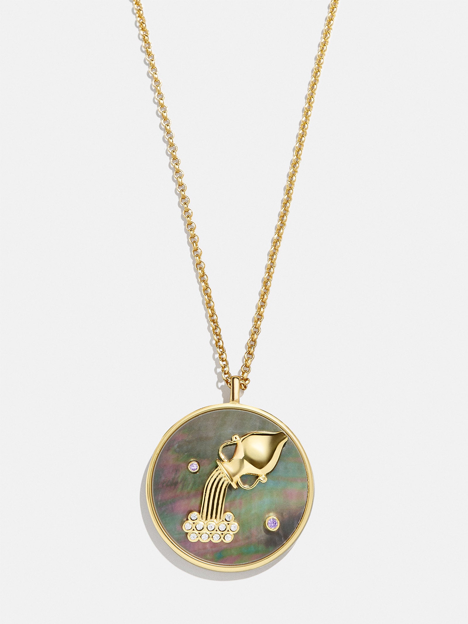 Zodiac 18K Gold Medallion Necklace - Image 44