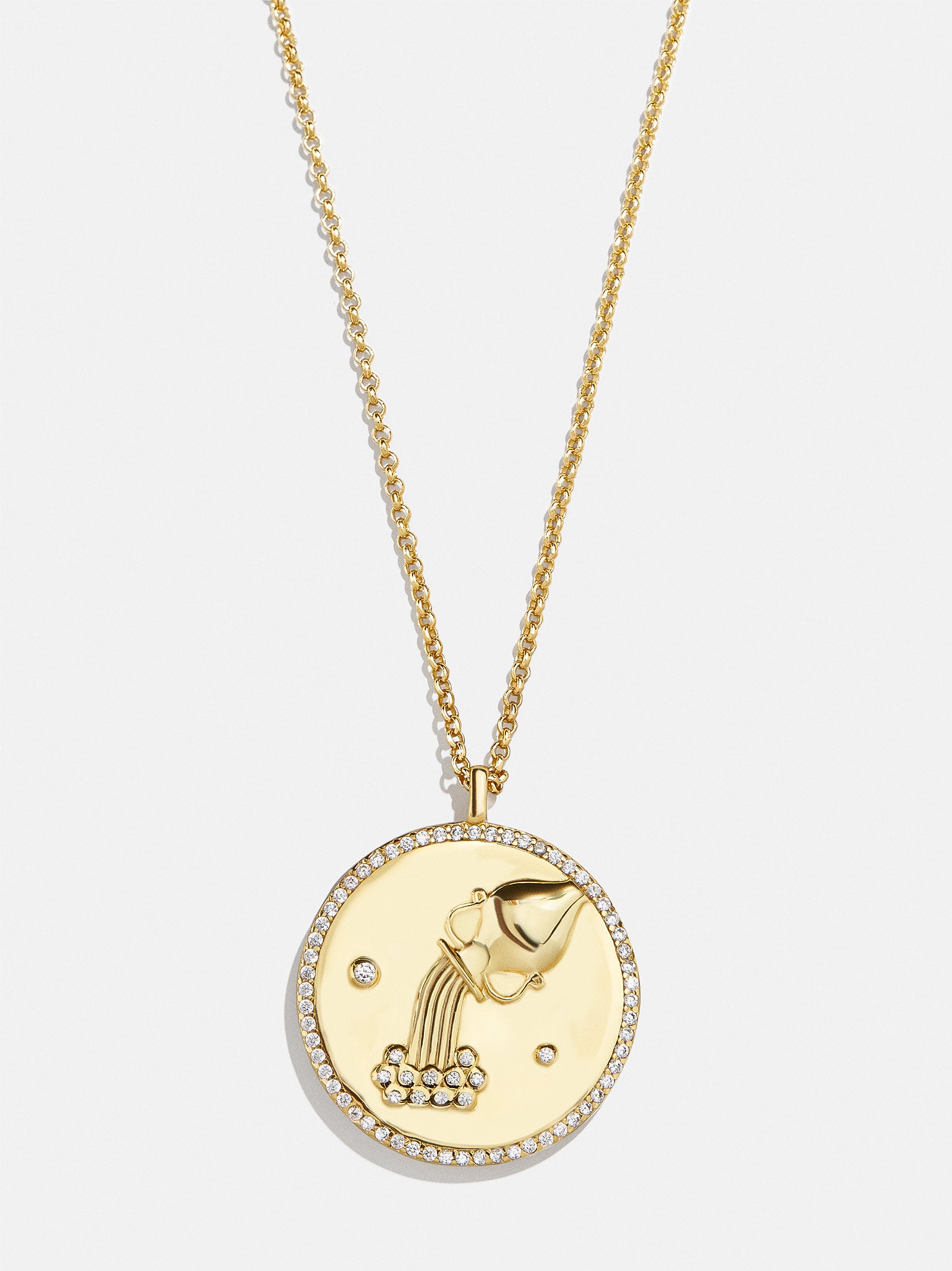 Zodiac 18K Gold Medallion Necklace - Image 45