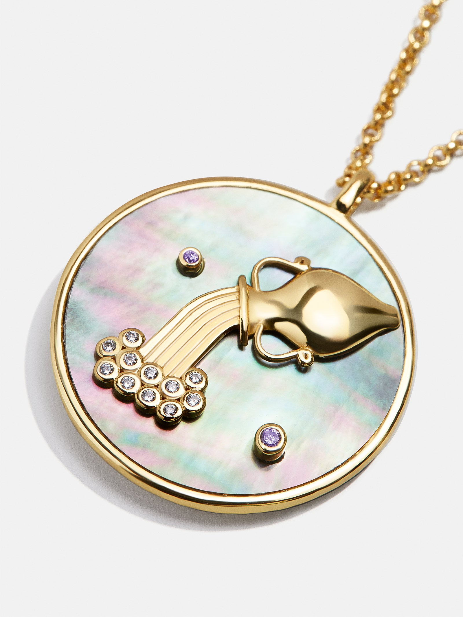 Zodiac 18K Gold Medallion Necklace - Image 46