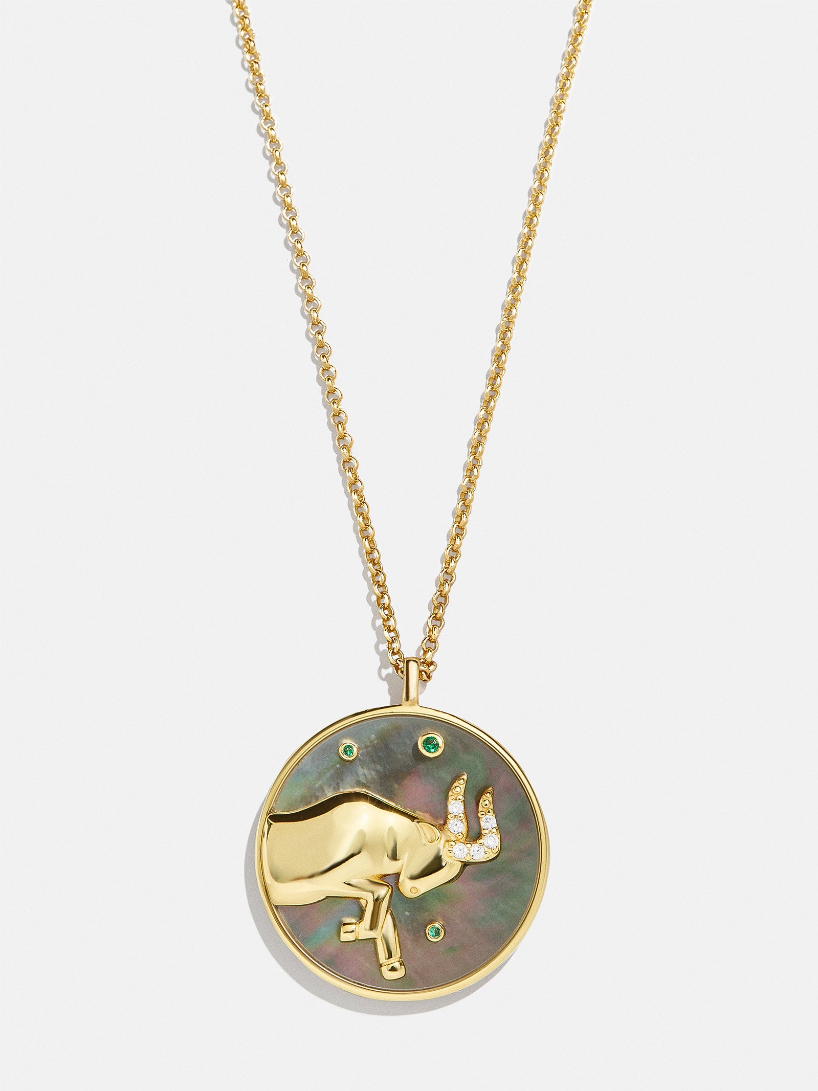 Zodiac 18K Gold Medallion Necklace - Image 8