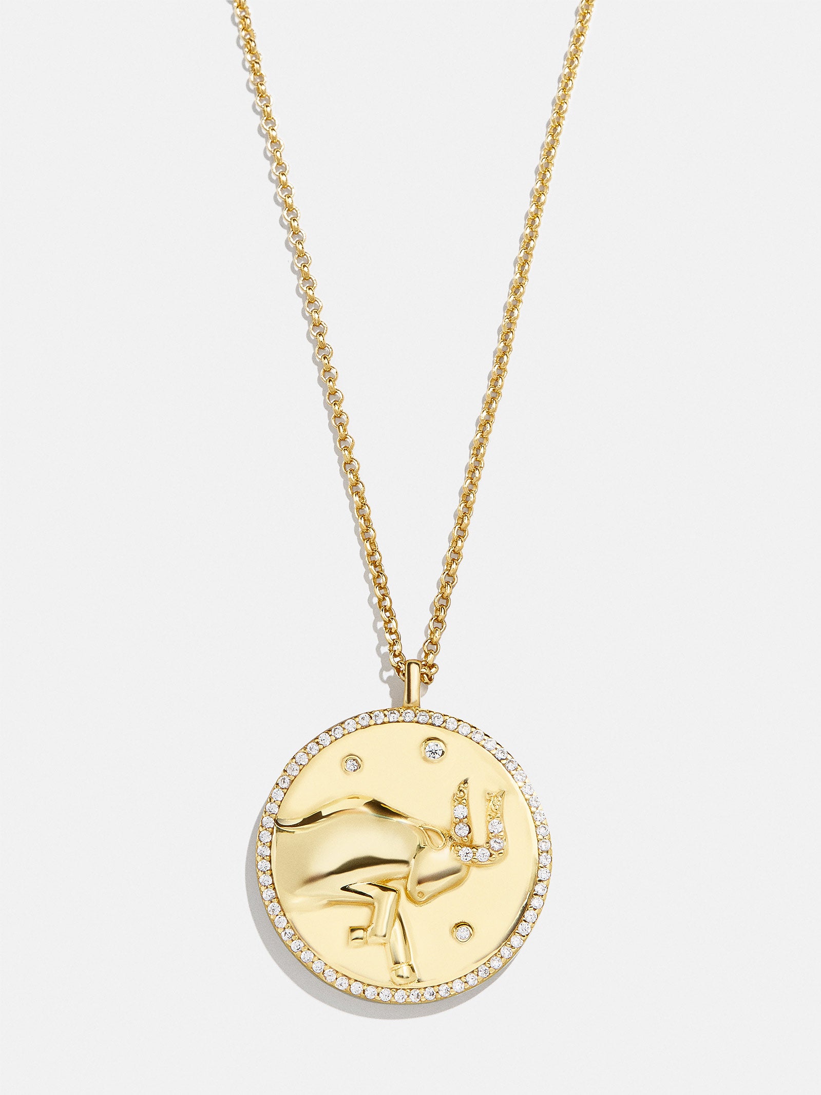 Zodiac 18K Gold Medallion Necklace - Image 9