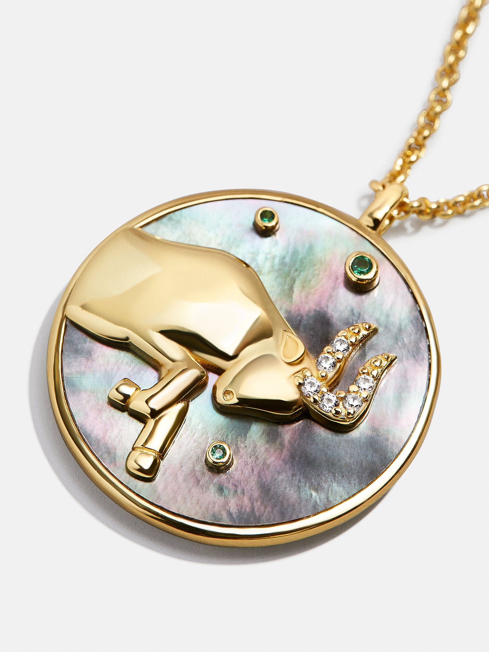 Zodiac 18K Gold Medallion Necklace - Image 10