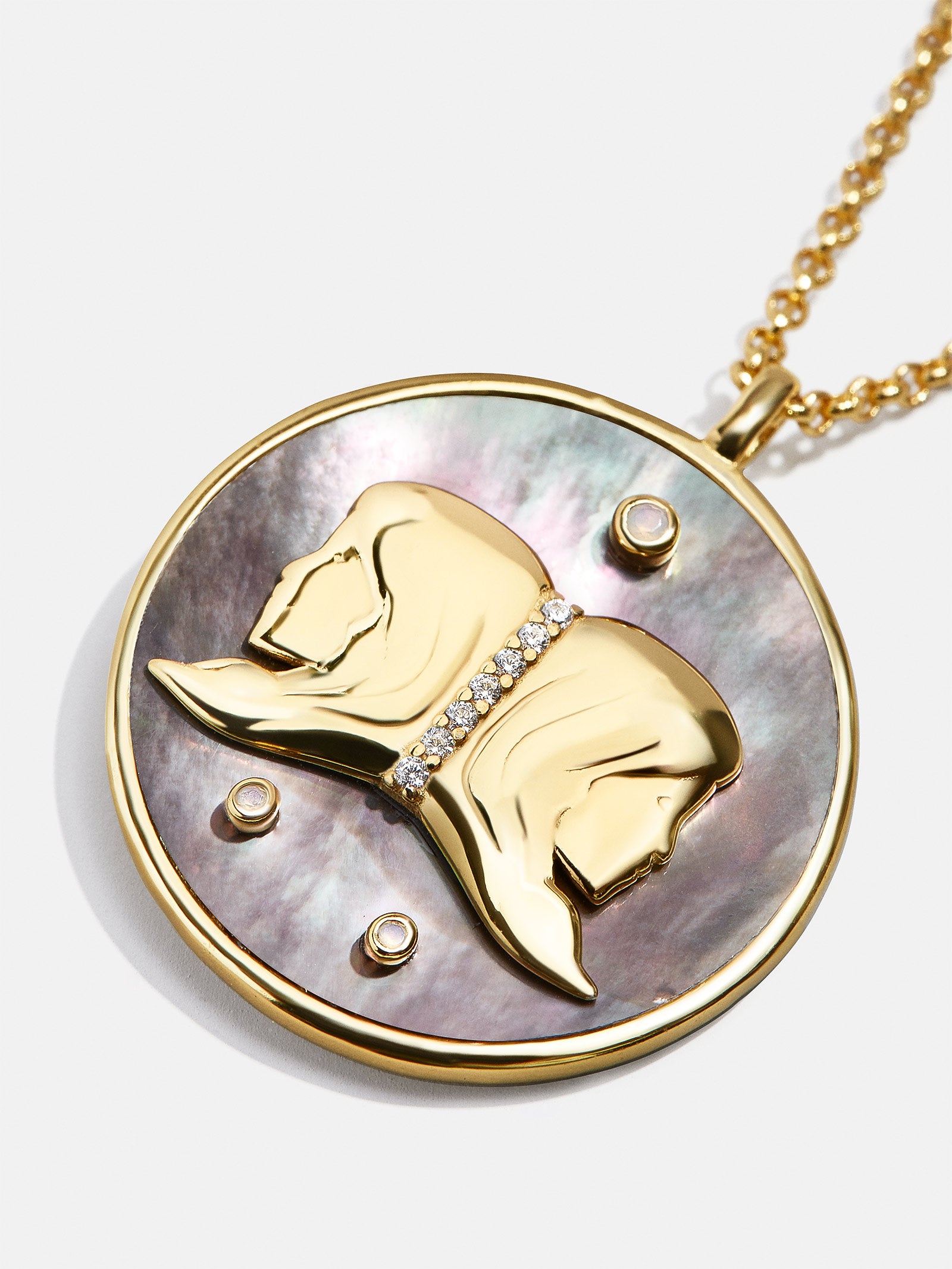 Zodiac 18K Gold Medallion Necklace - Image 14