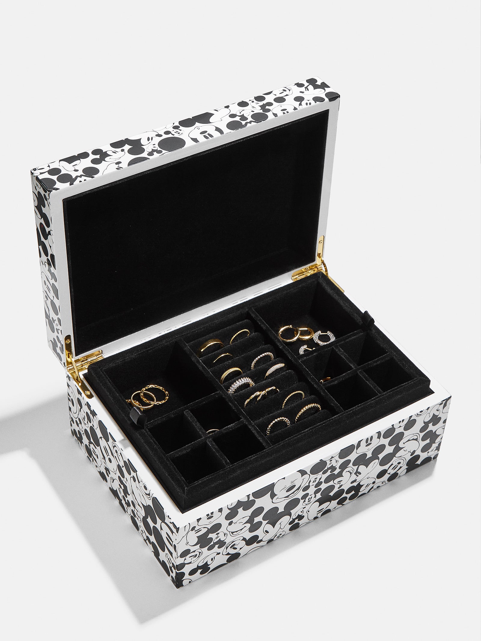 Mickey Mouse Disney Jewelry Lacquer Box - Black/White - Image 3