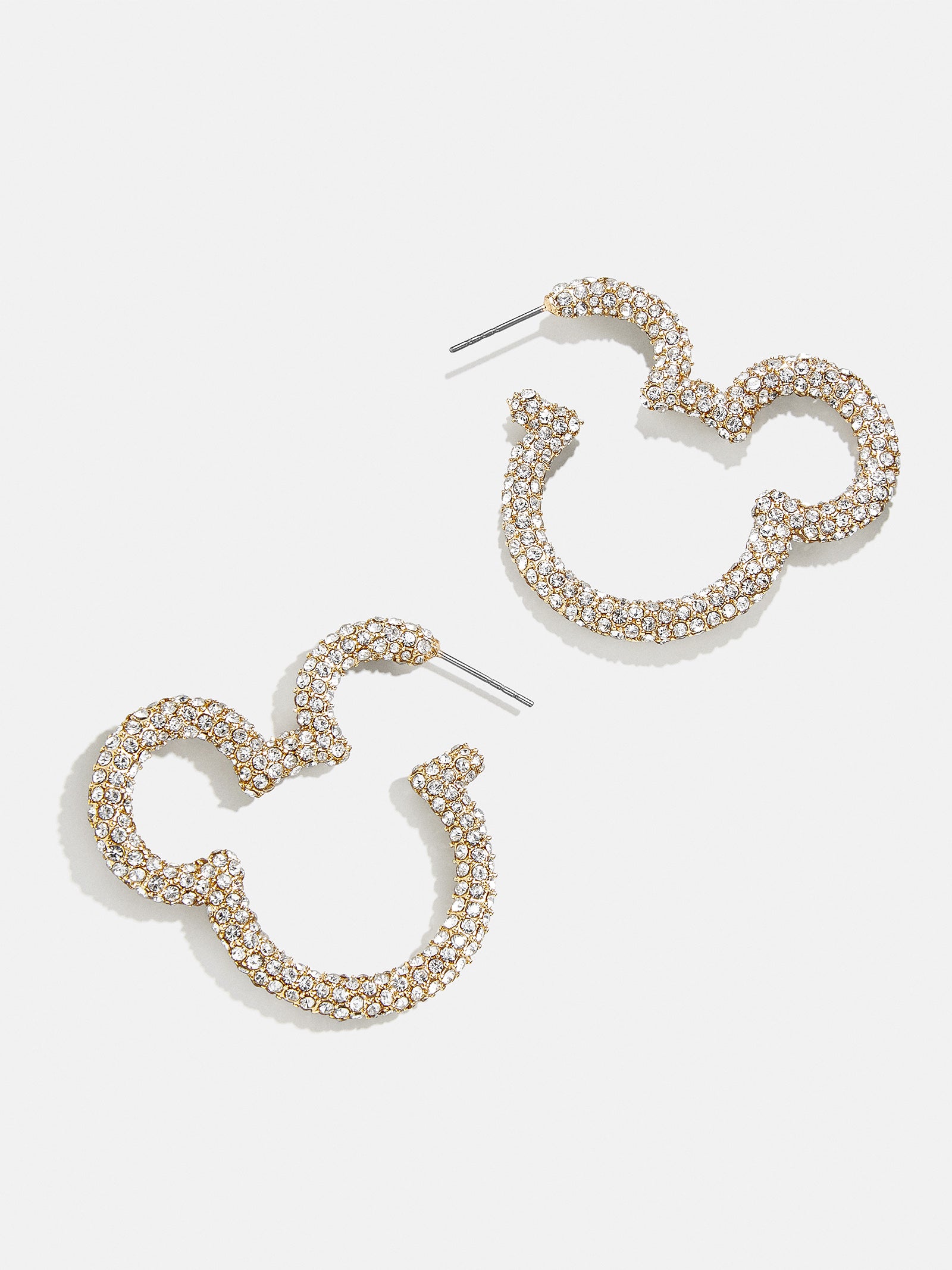 Mickey Mouse Disney Essential Hoop Earrings - Gold/Pav??