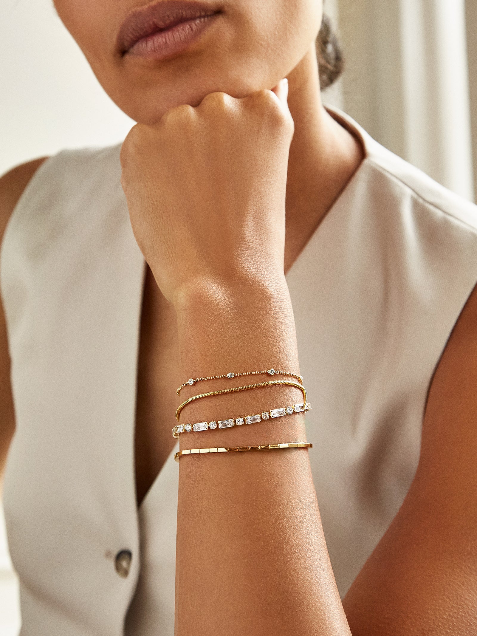 Lara 18K Gold Bracelet - Gold - Image 2
