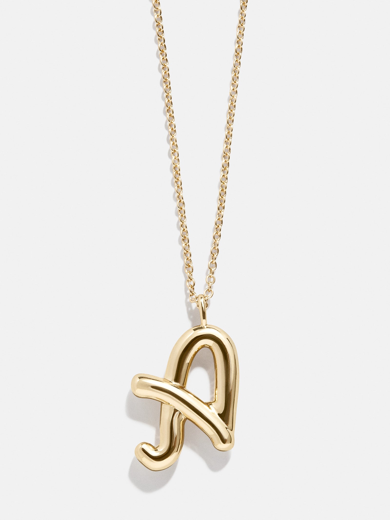 Bubble Script Initial Necklace - Bubble Script - Image 3