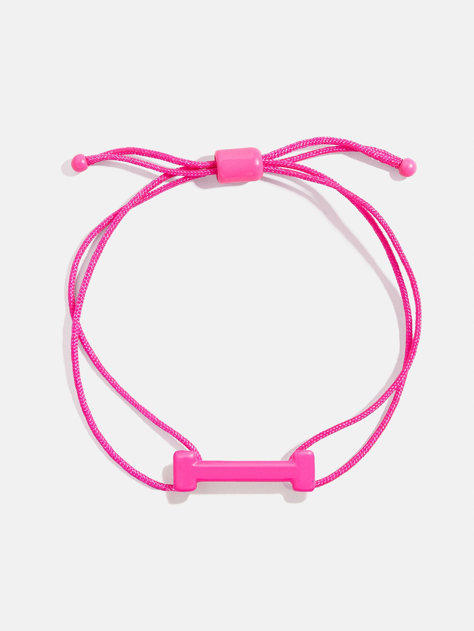 East West Initial Cord Bracelet - Hot Pink - Image 12