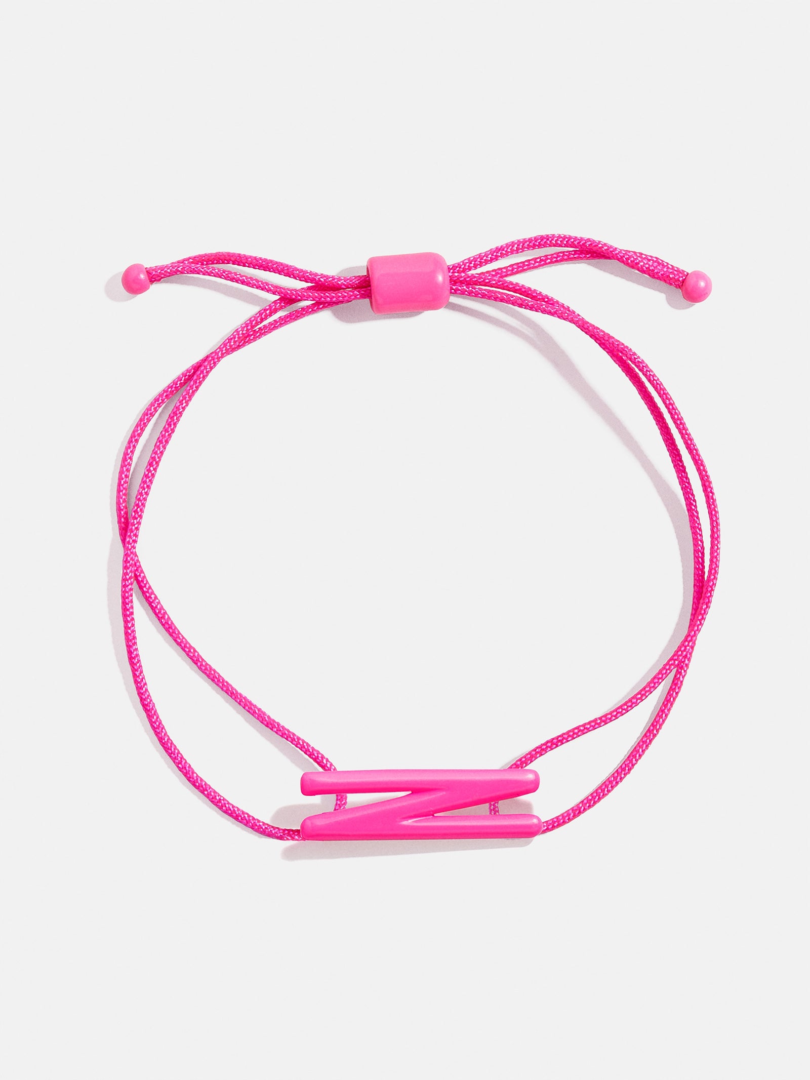 East West Initial Cord Bracelet - Hot Pink - Image 17