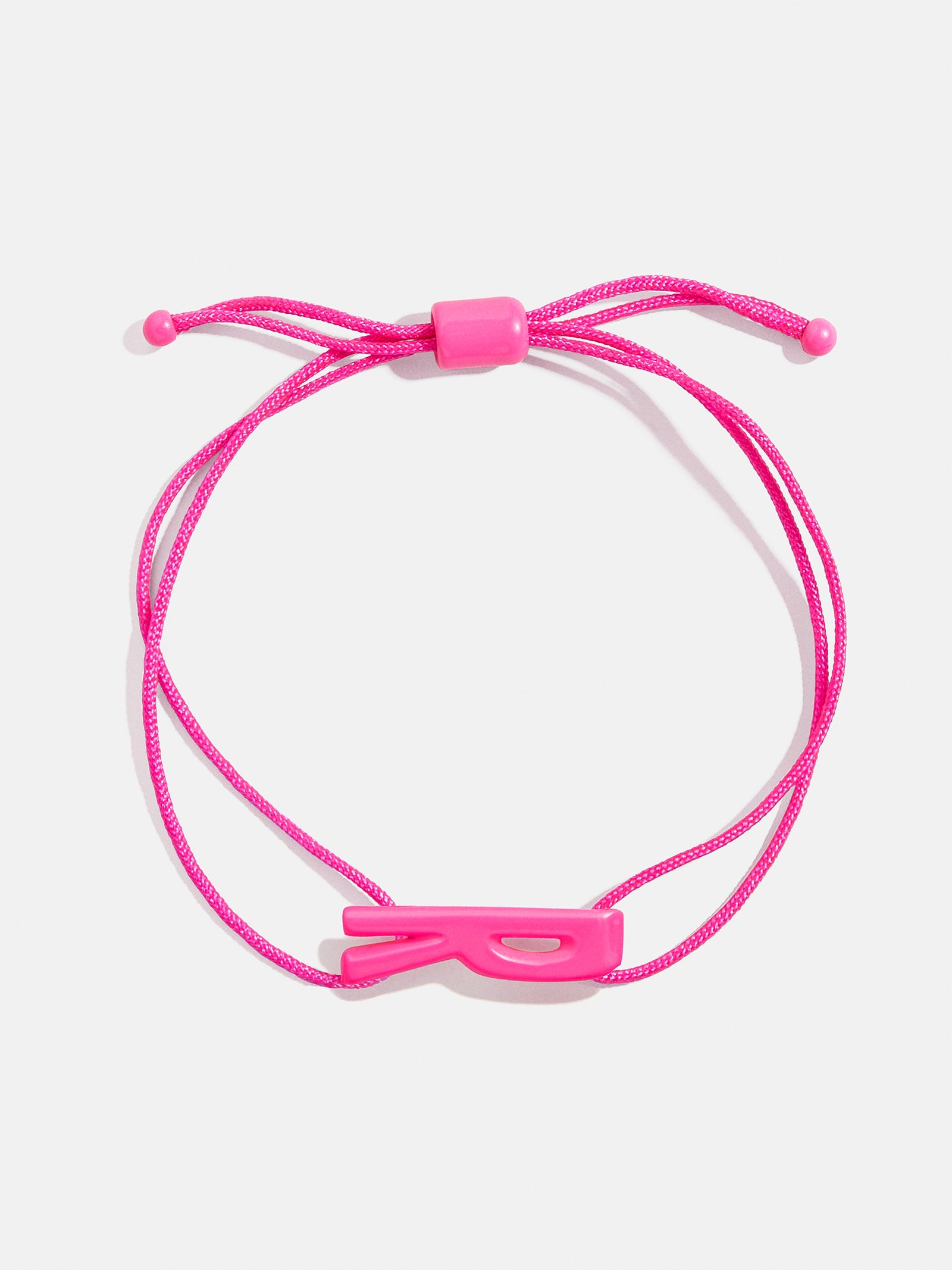 East West Initial Cord Bracelet - Hot Pink - Image 20