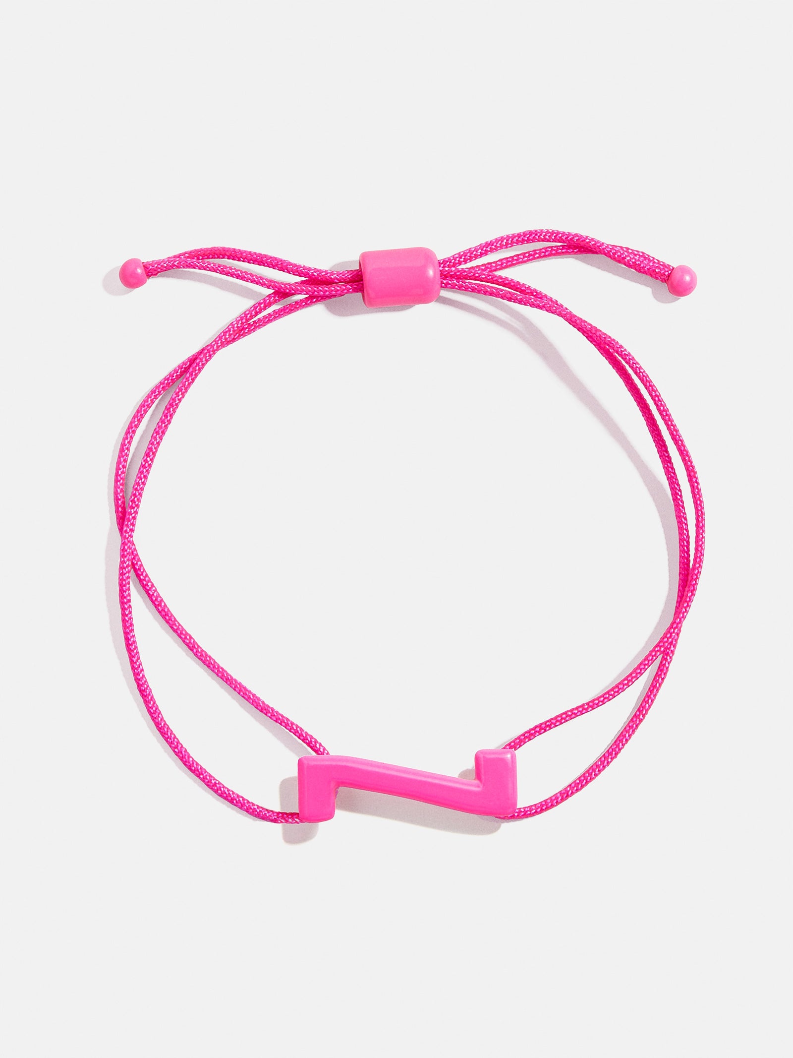 East West Initial Cord Bracelet - Hot Pink - Image 25