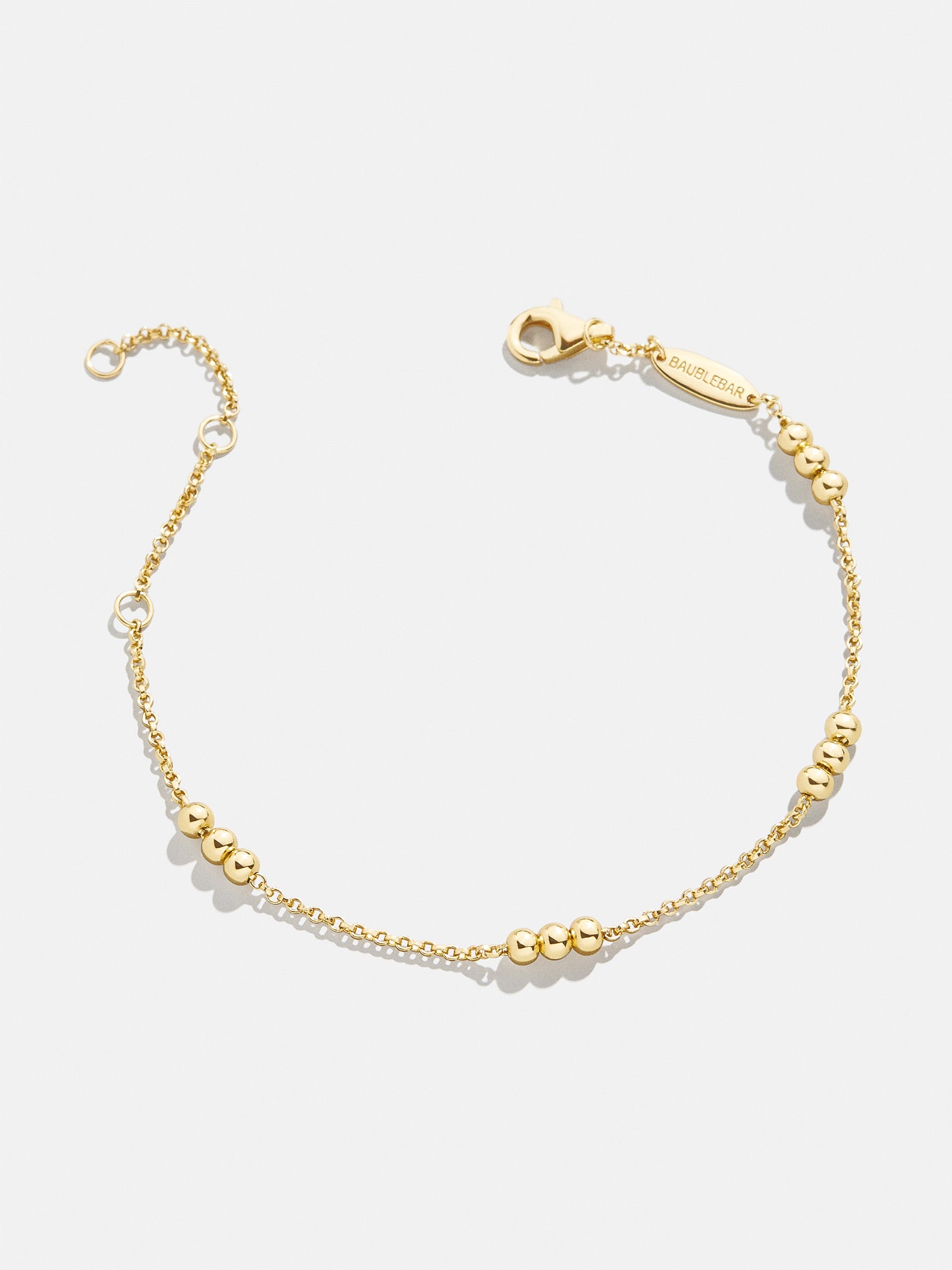 Rylee 18K Gold Bracelet - Gold Bead - Image 3
