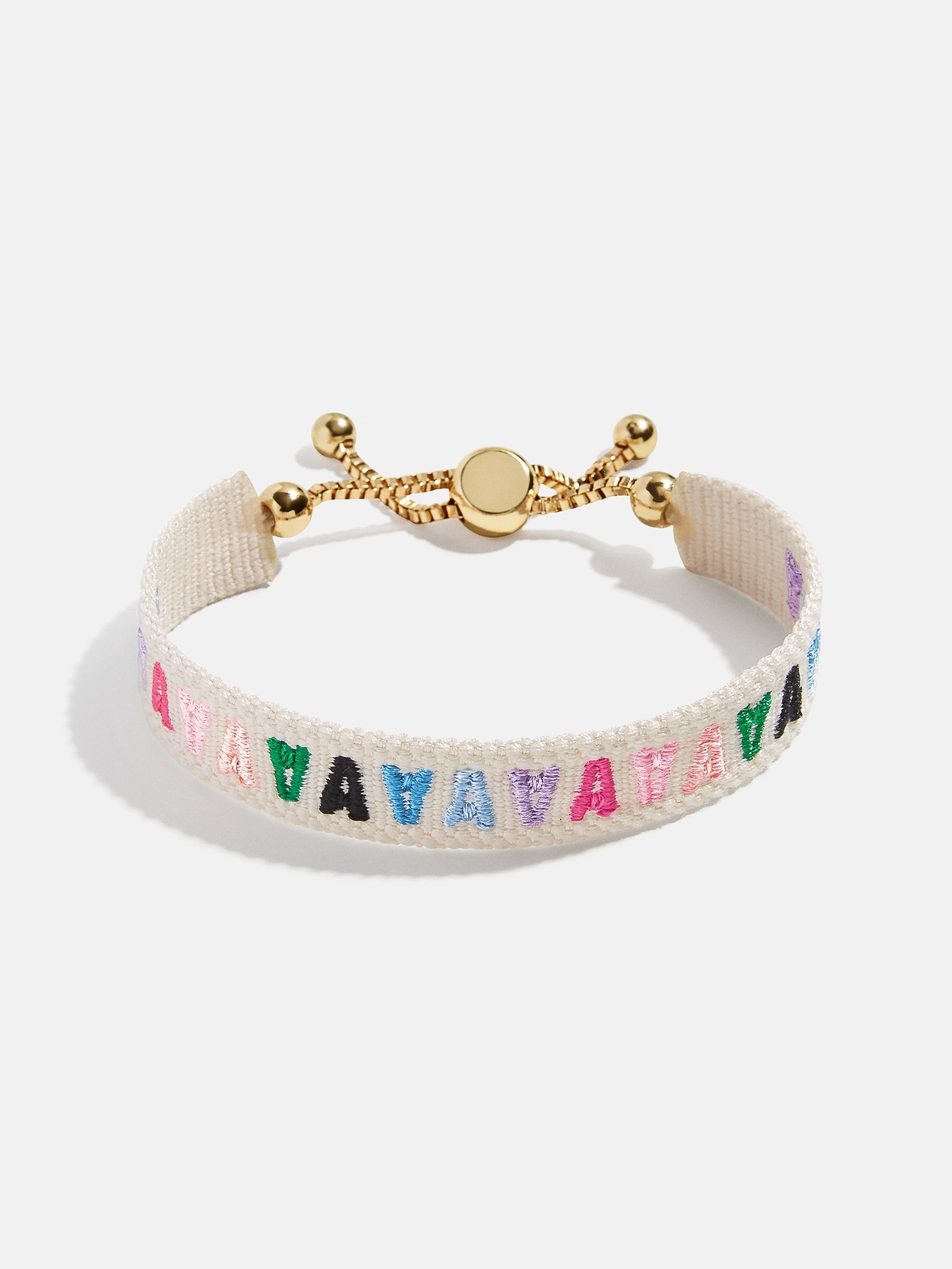 Initial Woven Friendship Bracelet - Multi - Image 3