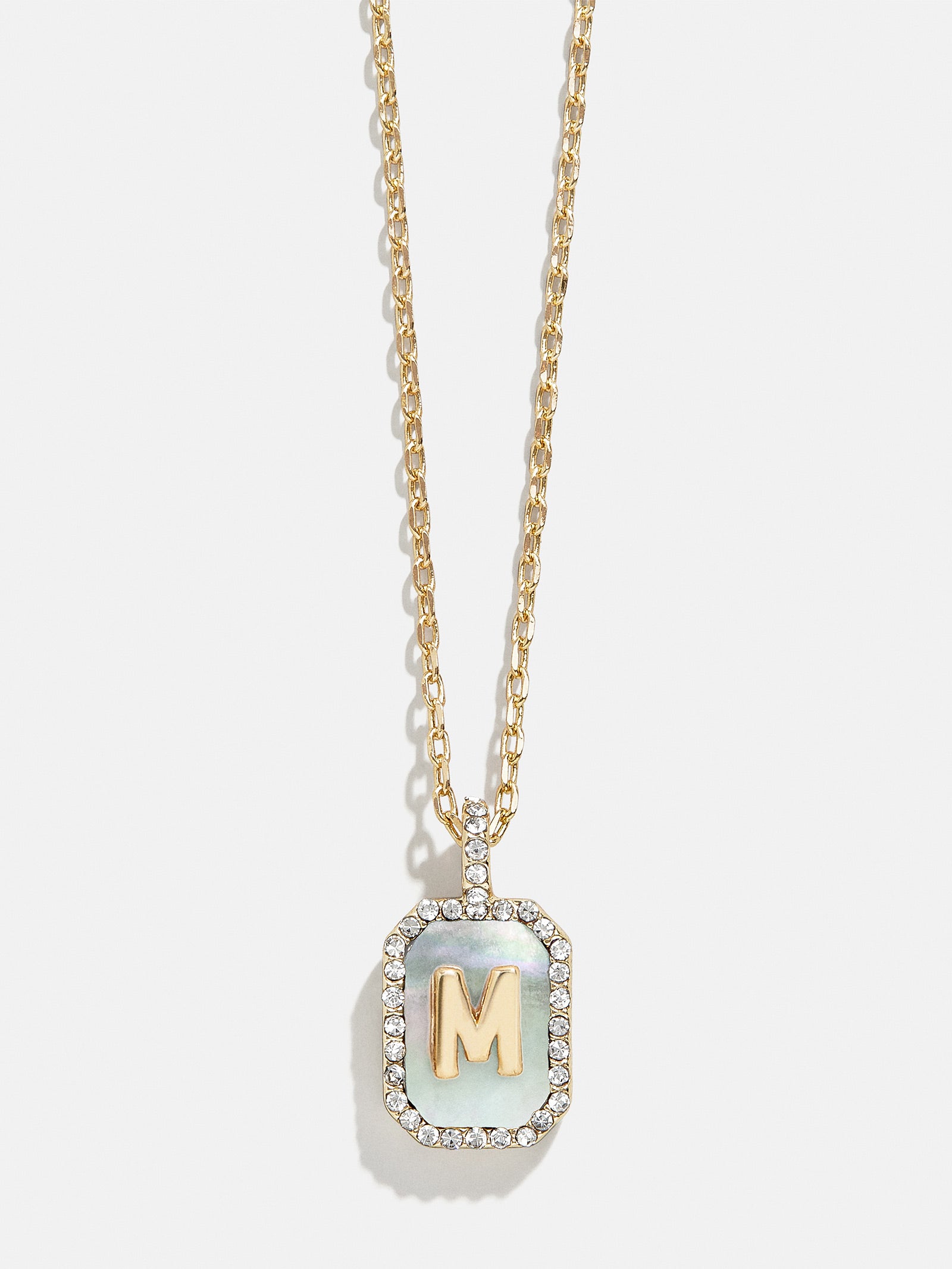 Gold & Mother Of Pearl Initial Necklace - Dark Mother Of Pearl - Image 15
