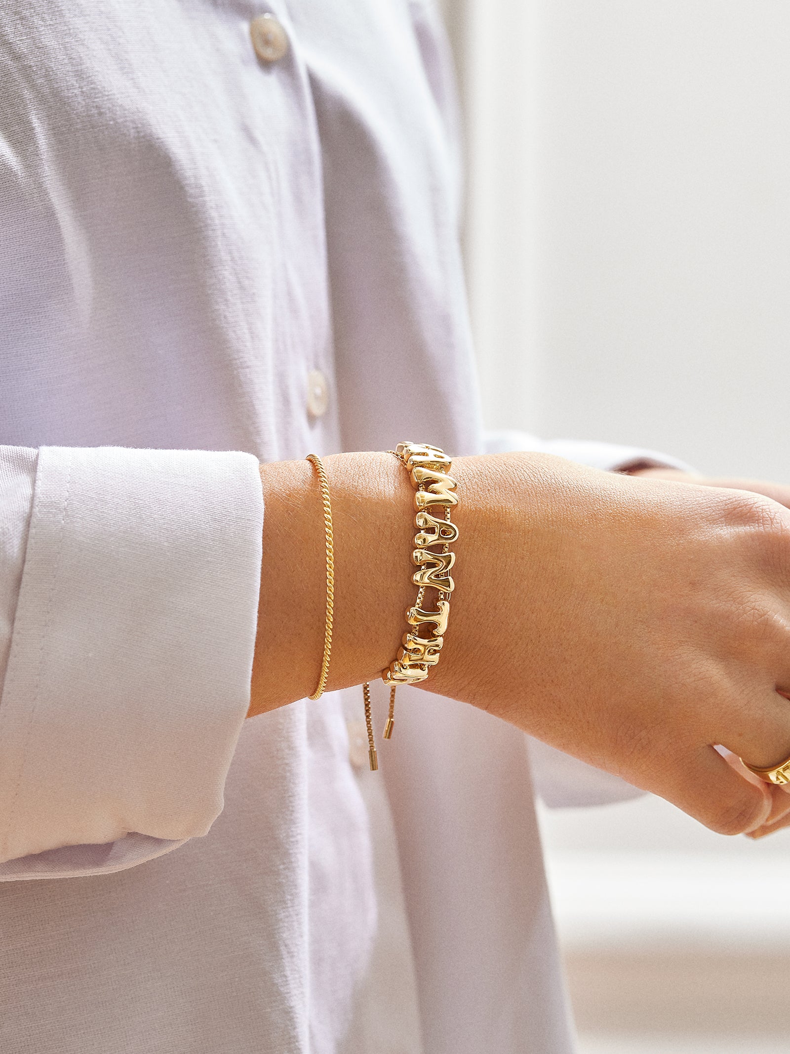 Bubble Slider Custom Bracelet - Bubble Double Strand - Image 2