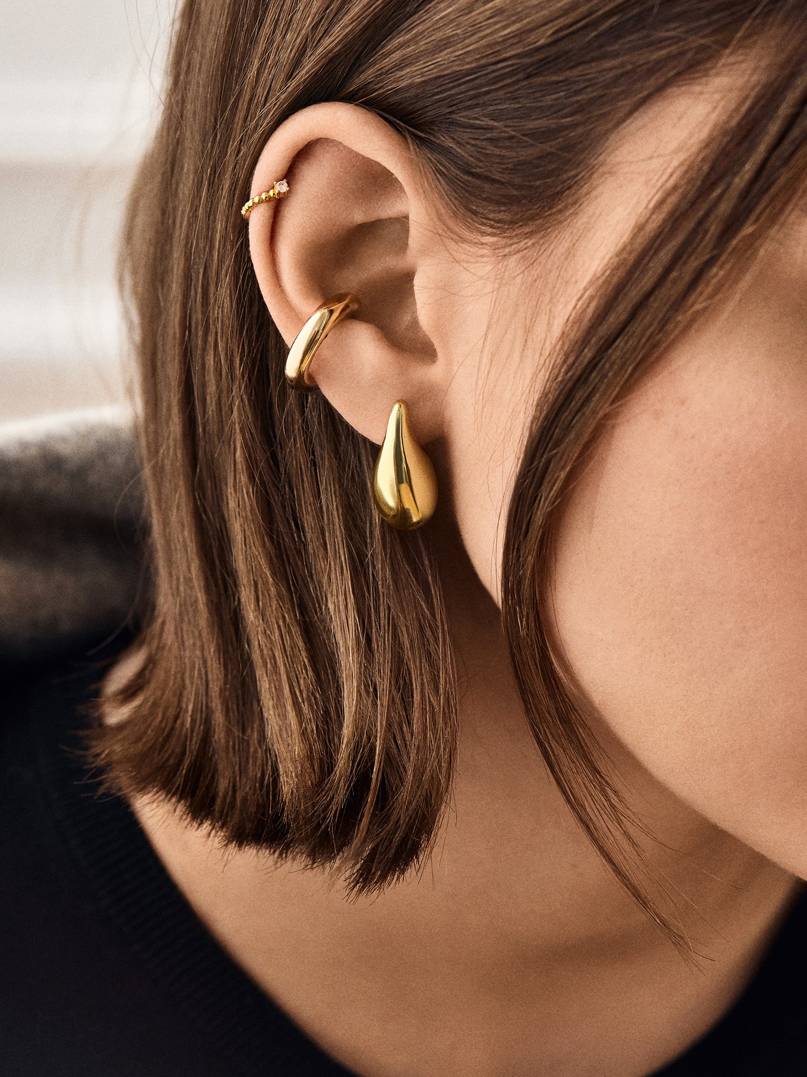 Ella Earrings - Gold - Image 2