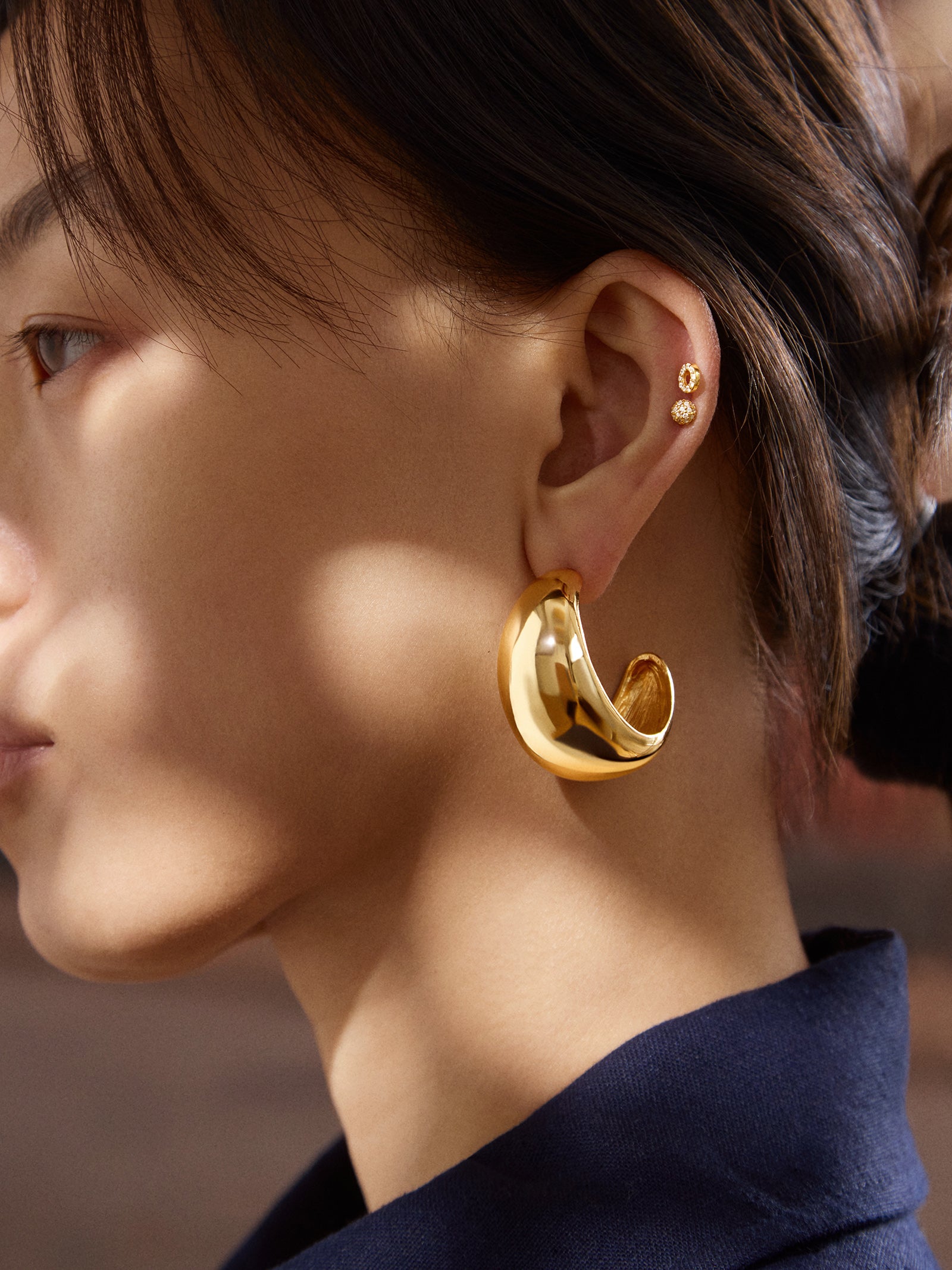 Emma Earrings - Gold - Image 2