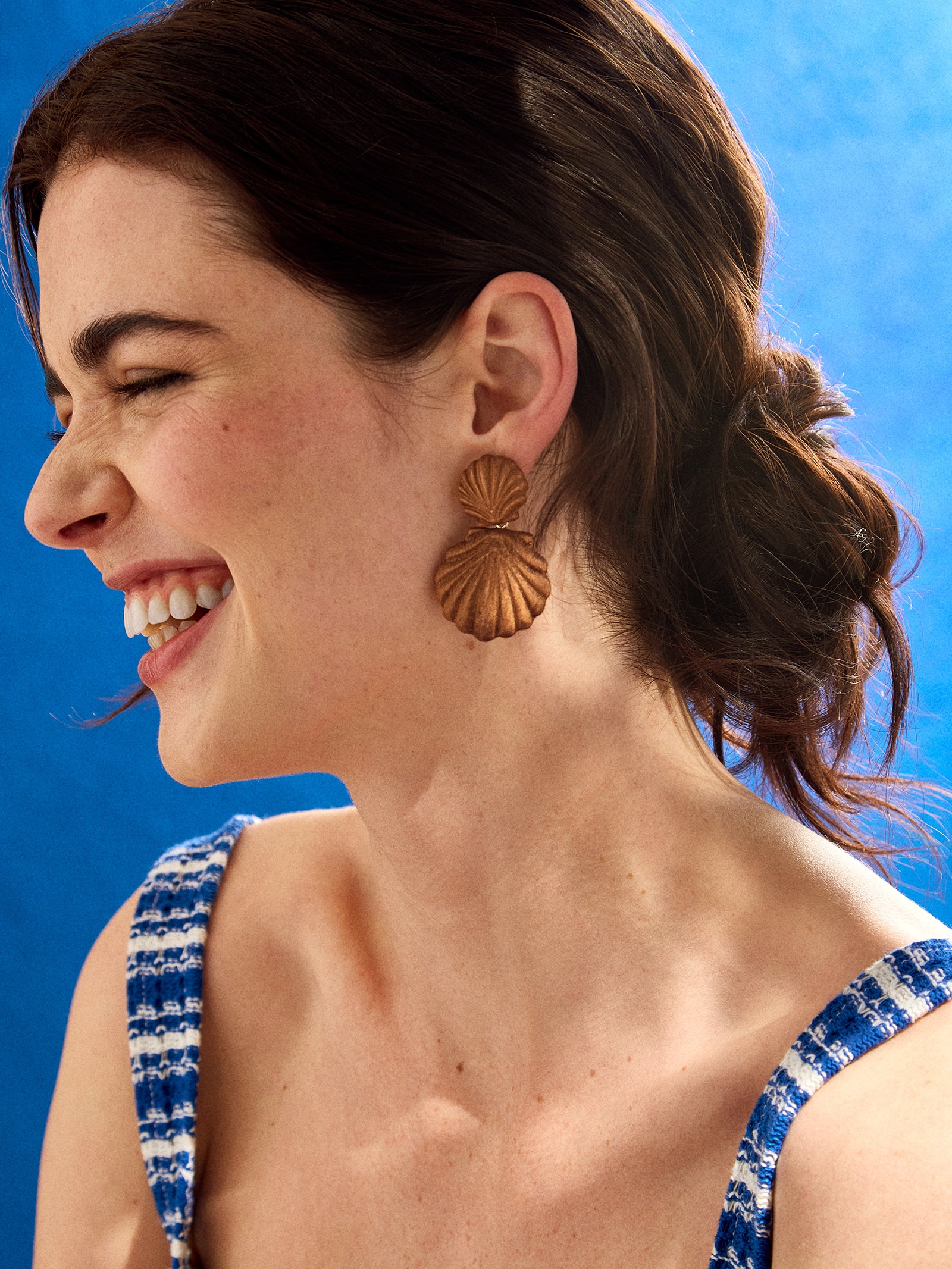 Out of This Shell Earrings - Brown - Image 2