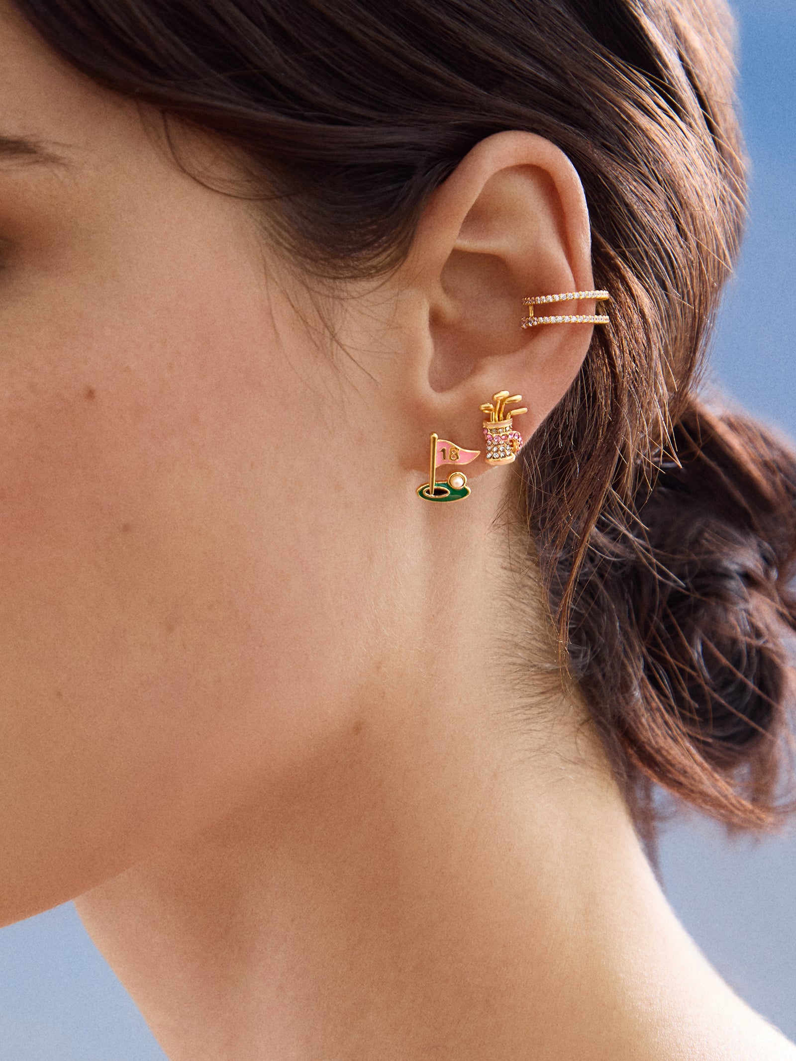 Hole in One Earring Set - Golf - Image 2