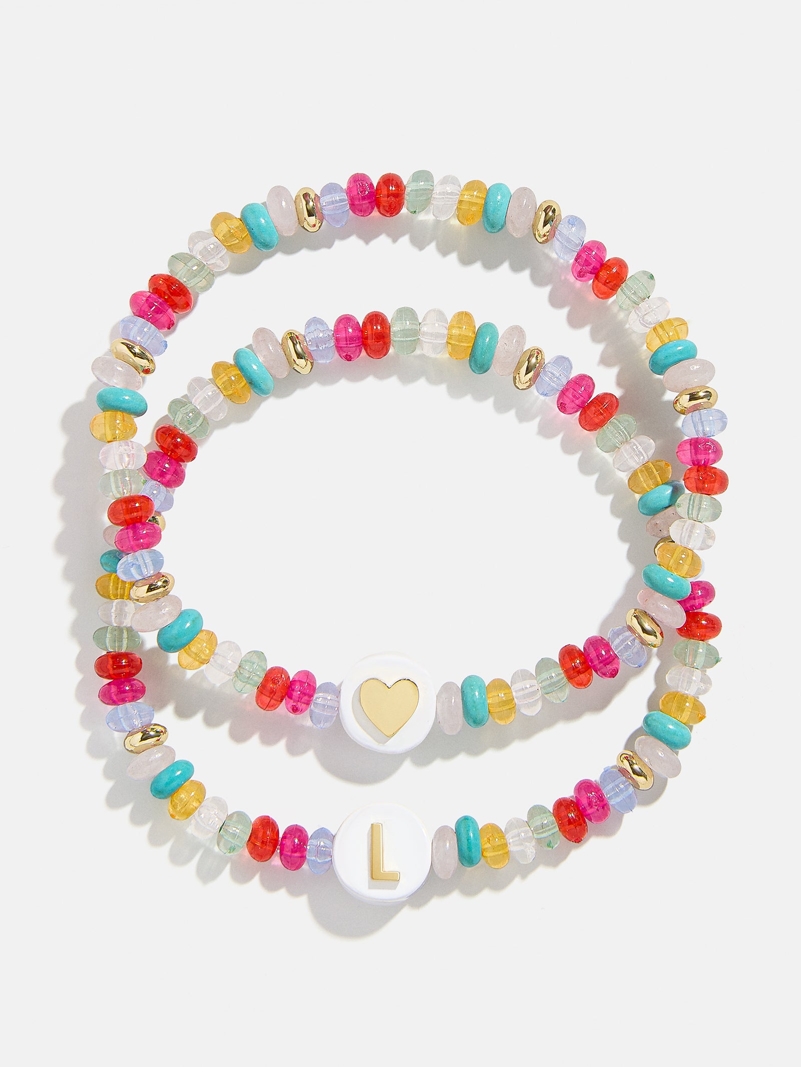 Kids' Initial & Heart Bracelet Set - Multi - Image 13