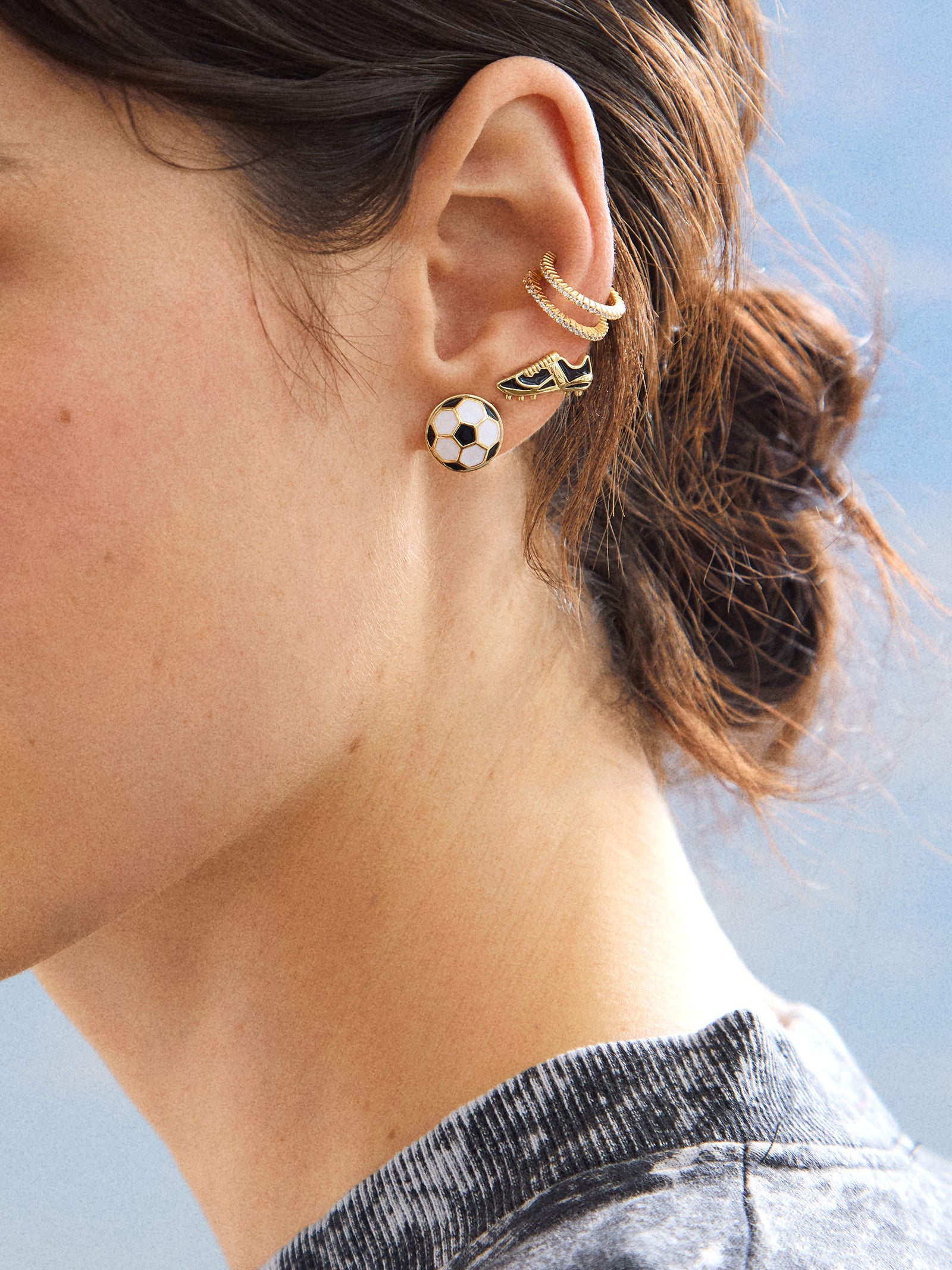 Just For Kicks Earring Set - Soccer - Image 2