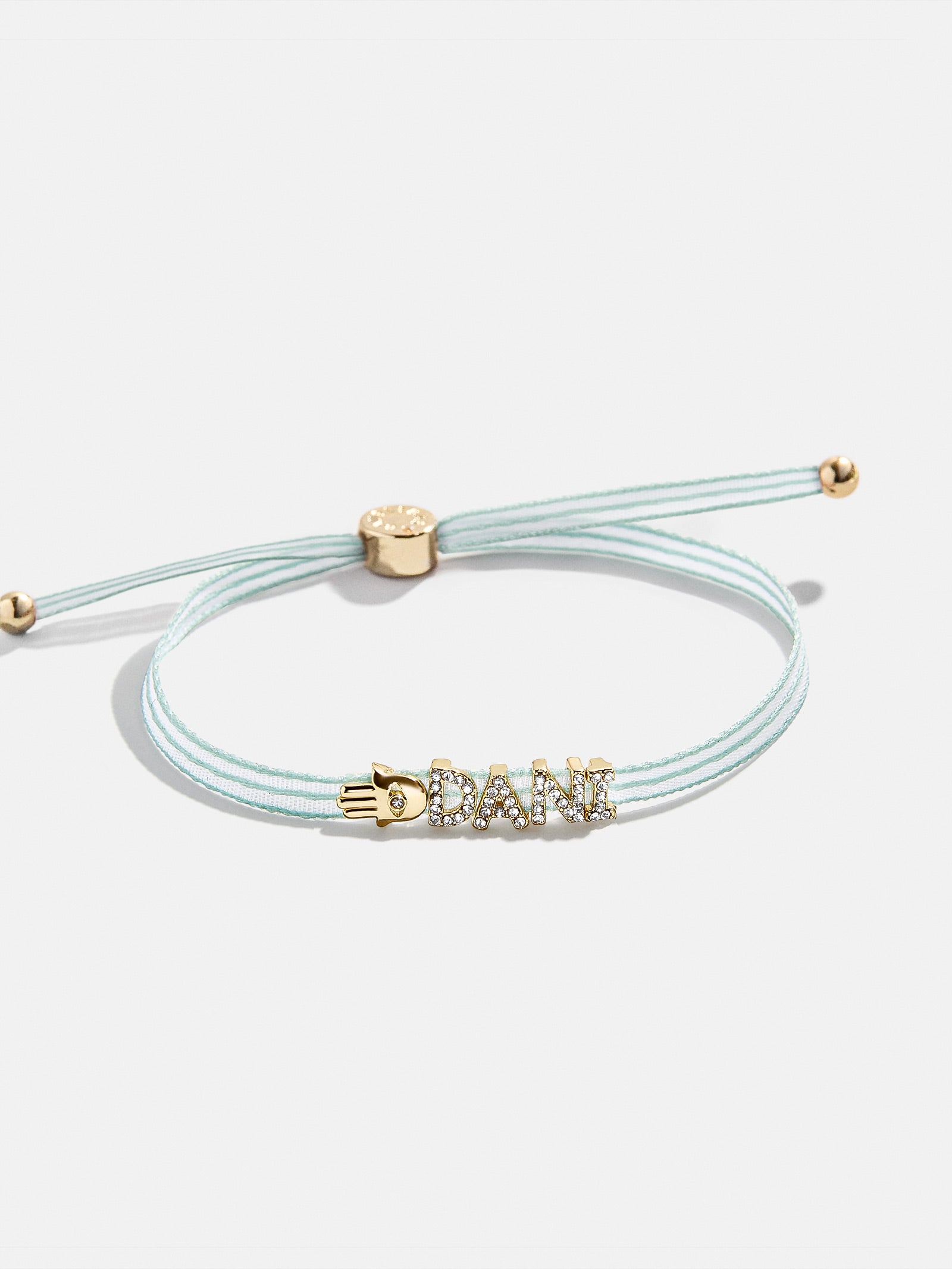 Custom Ribbon Bracelet - Mint Green Ribbon - Image 4