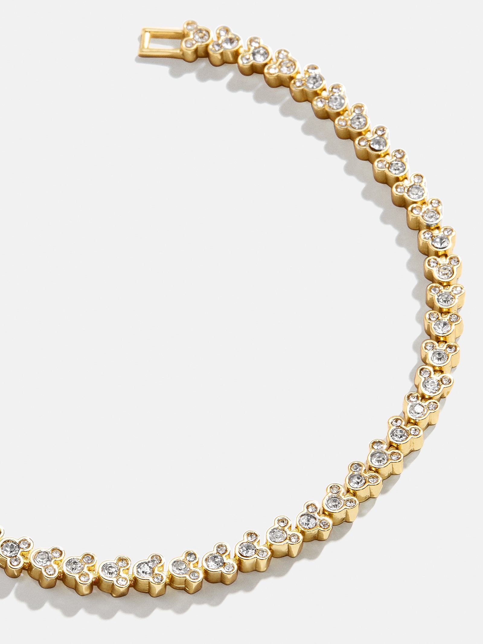 Mickey Mouse Disney Repeating Tennis Bracelet - Gold/Pav??