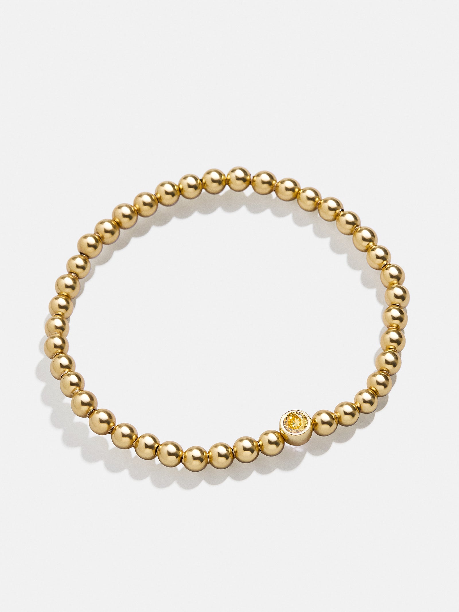 18K Gold Birthstone Pisa Bracelet - Topaz - Image 3
