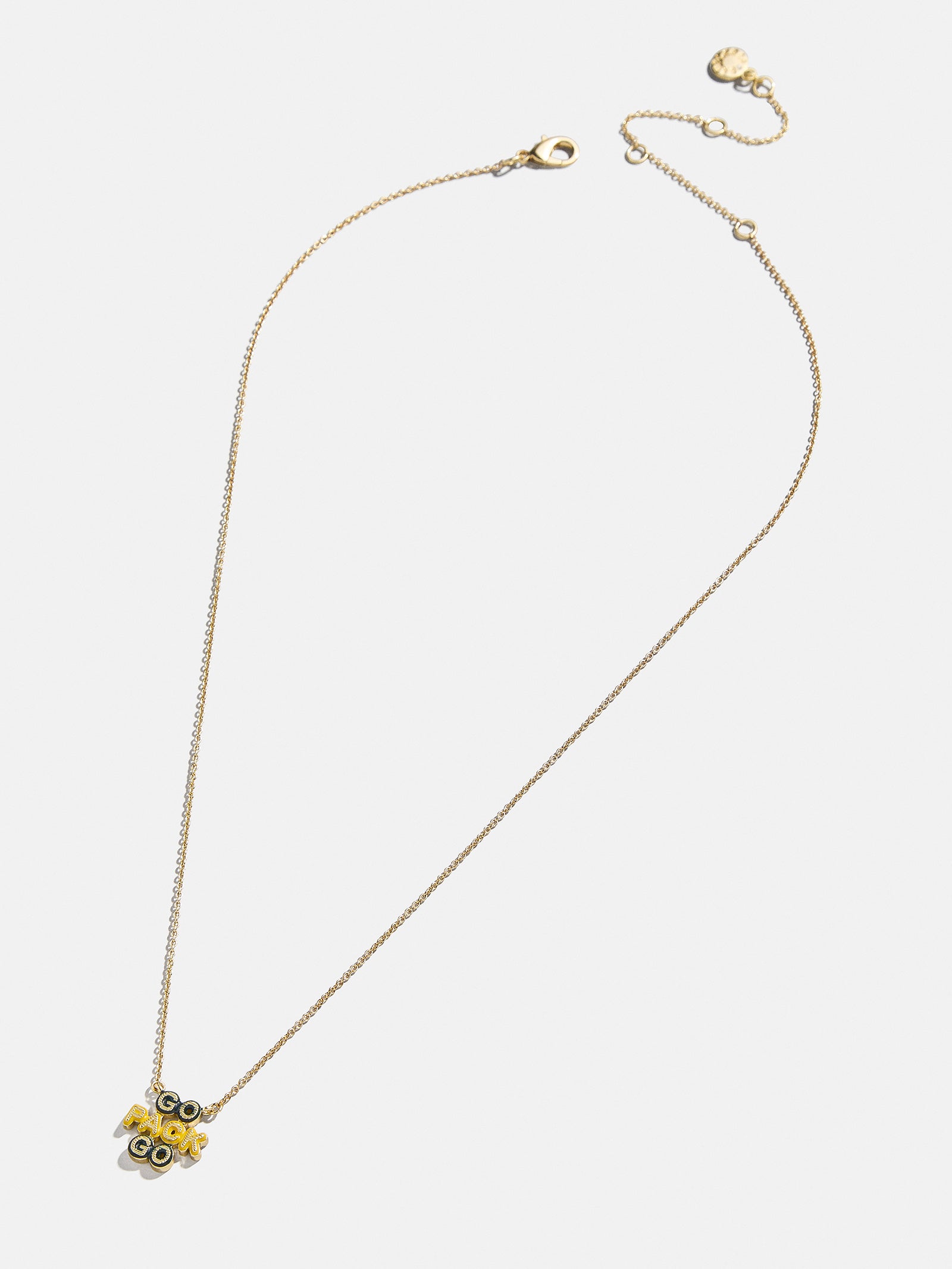 WEAR By Erin Andrews x BaubleBar Enamel Slogan Necklace - Green Bay Packers - Image 5