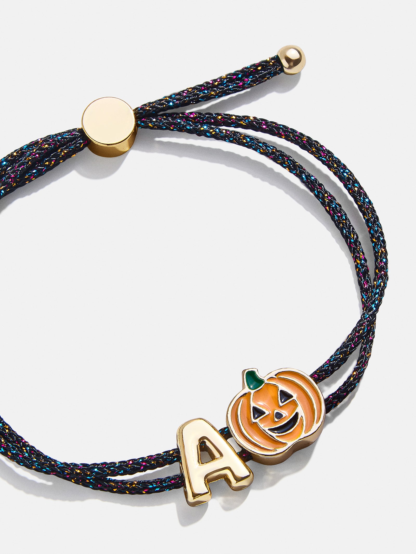 Kids' Halloween Initial Bracelet - Black/Orange - Image 23