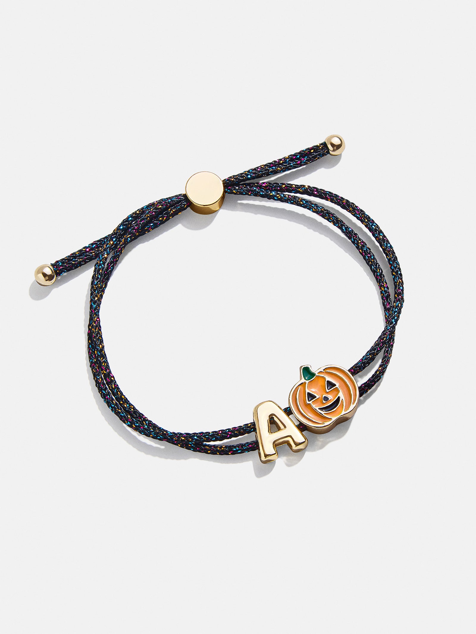 Kids' Halloween Initial Bracelet - Black/Orange - Image 24