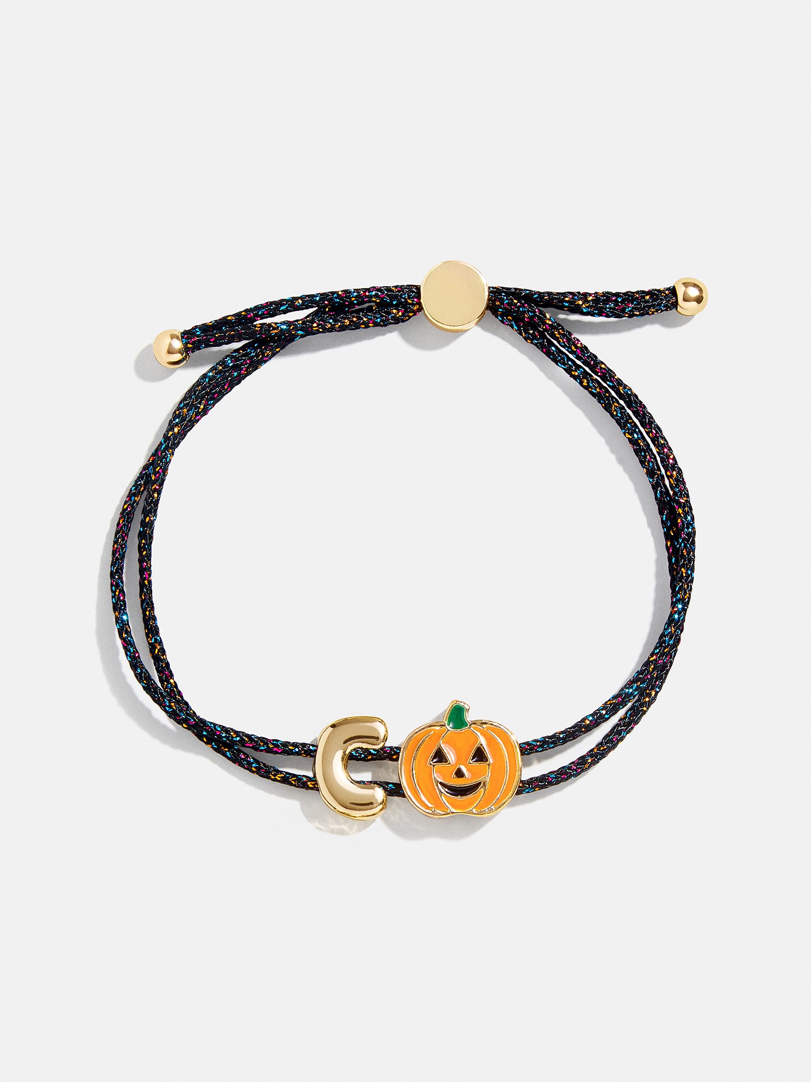 Kids' Halloween Initial Bracelet - Black/Orange - Image 5