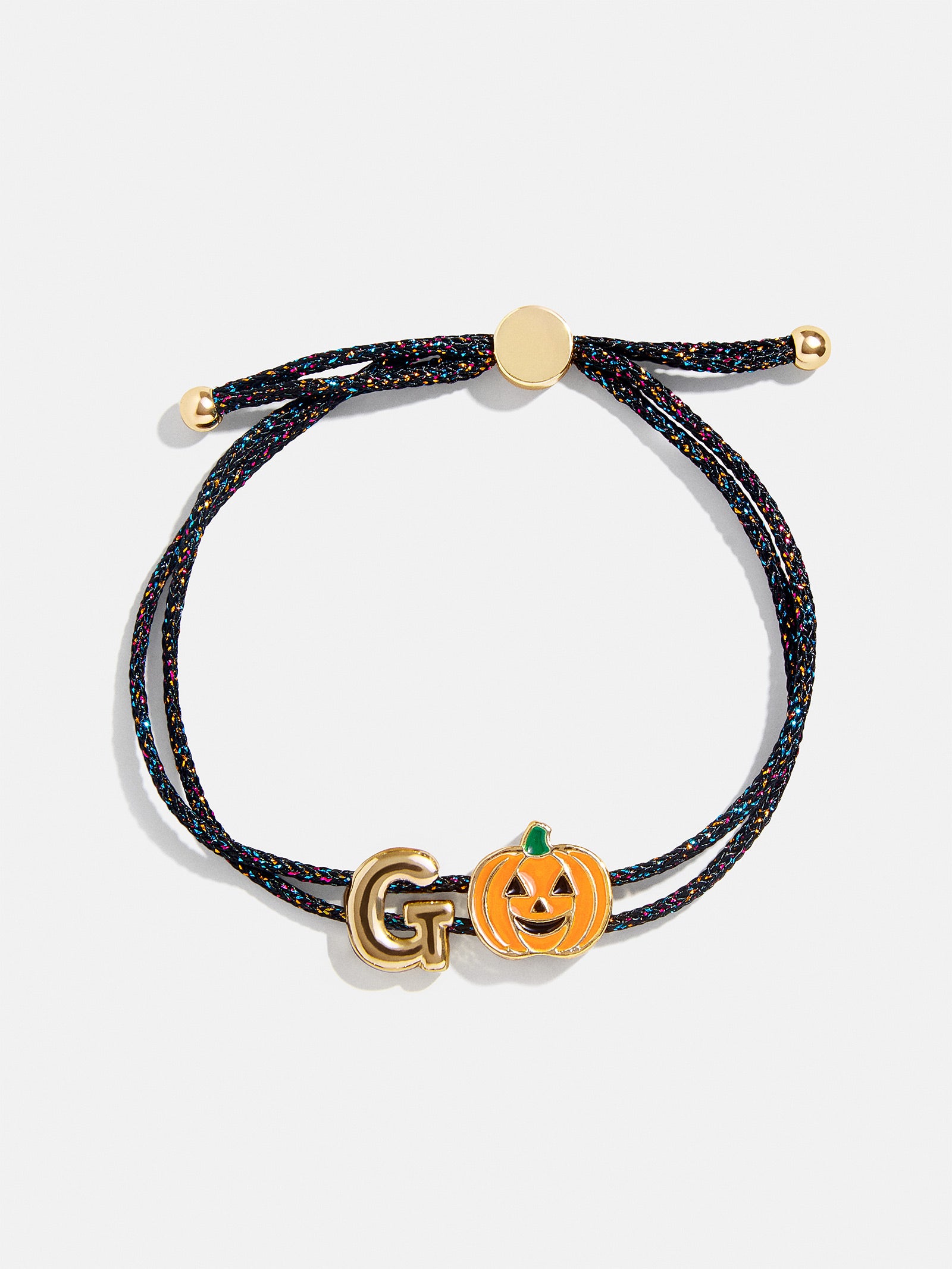 Kids' Halloween Initial Bracelet - Black/Orange - Image 9