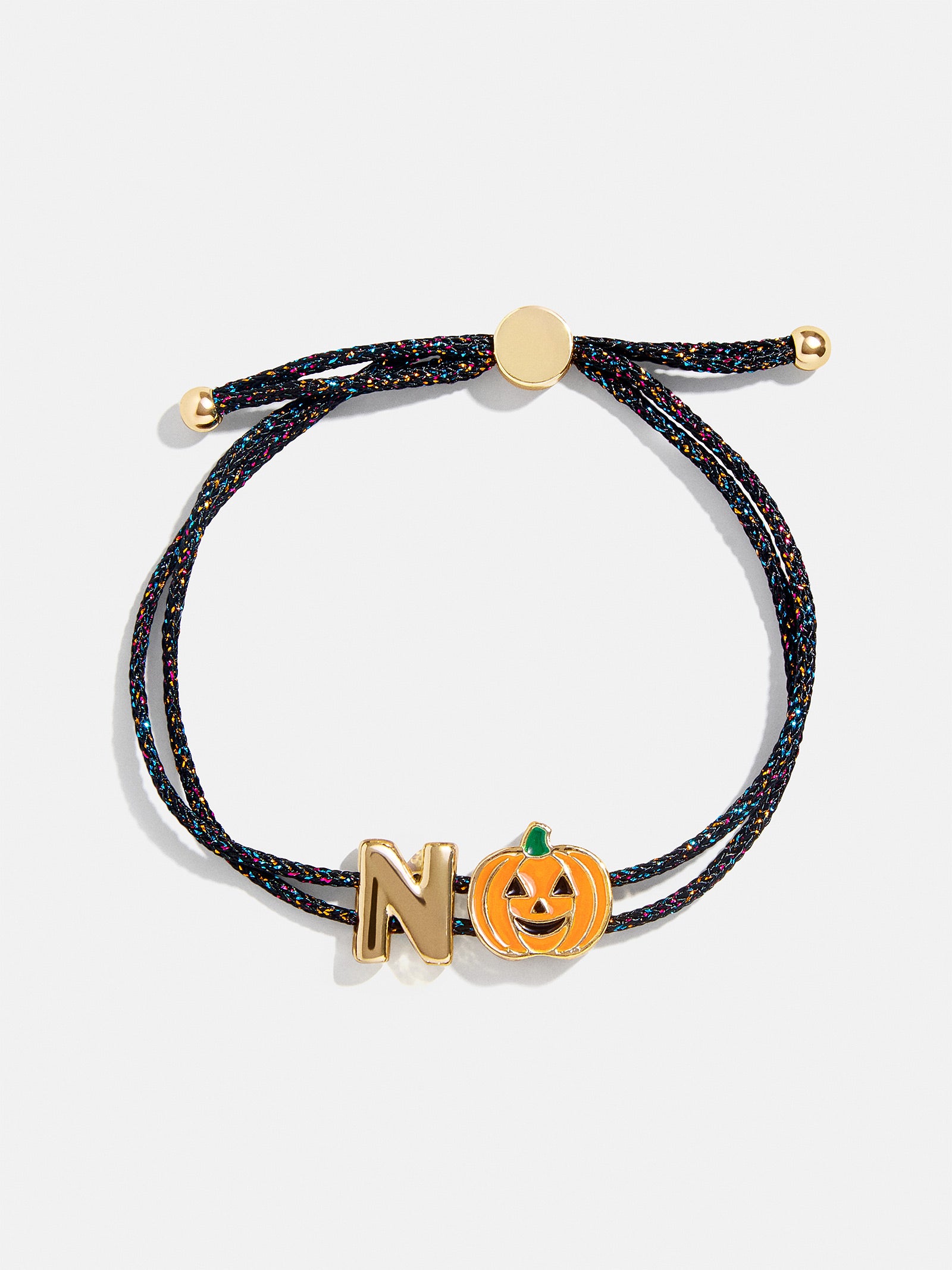 Kids' Halloween Initial Bracelet - Black/Orange - Image 16