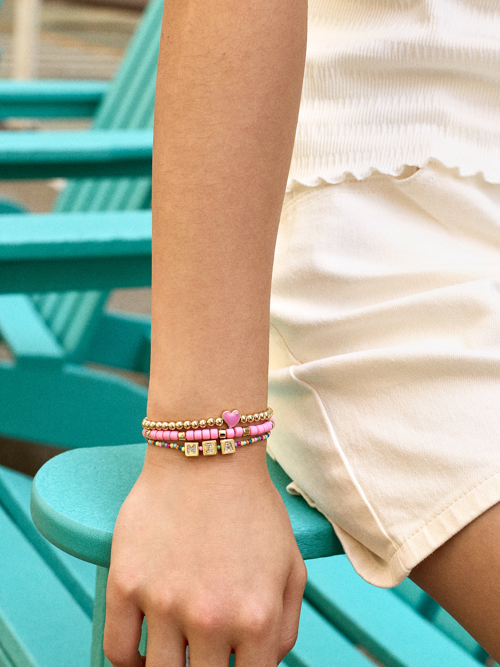 Beaded Kids' Custom Bracelet - Multi - Image 2