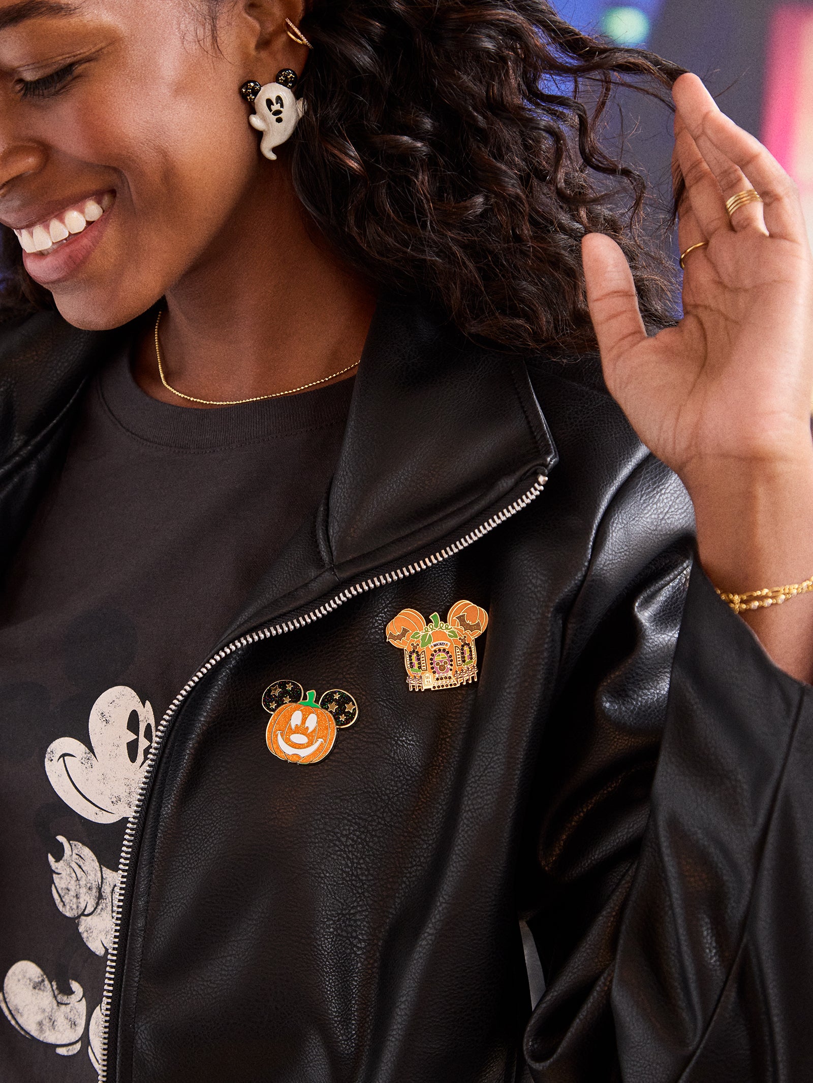 Mickey Mouse Disney Pumpkin Pin - Disney Pumpkin Pin - Image 2