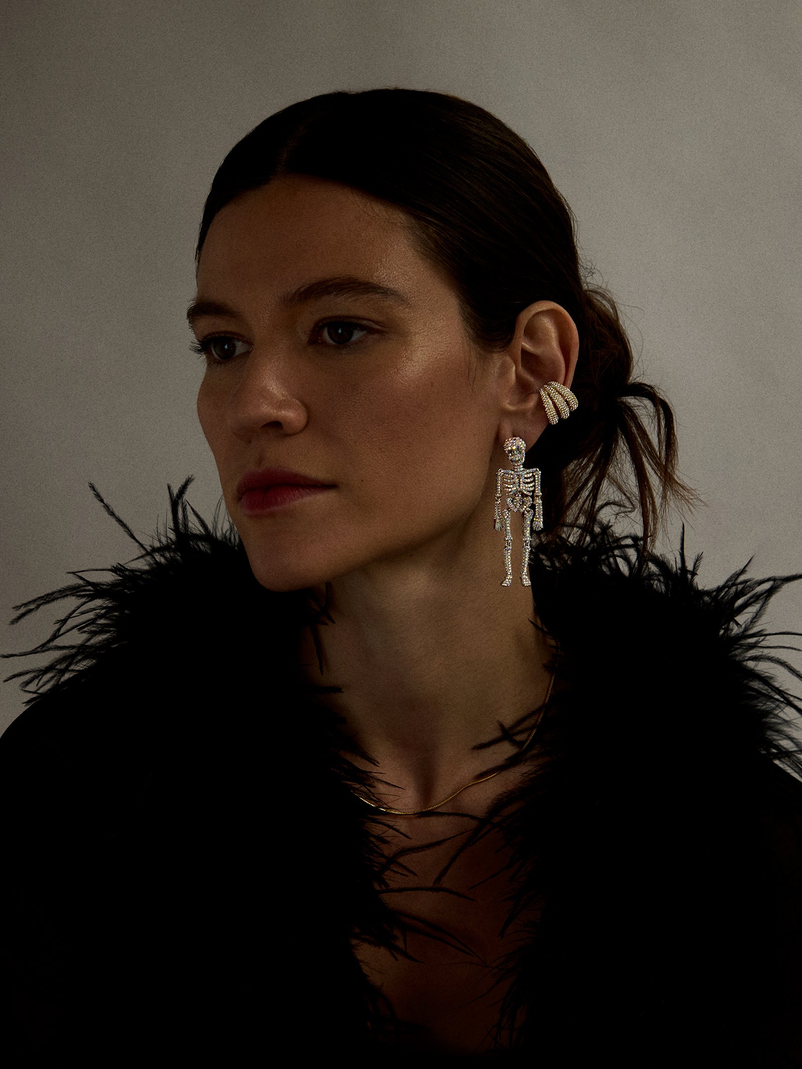 Bone-A-Fide Hottie Earrings - Silver/Iridescent - Image 2
