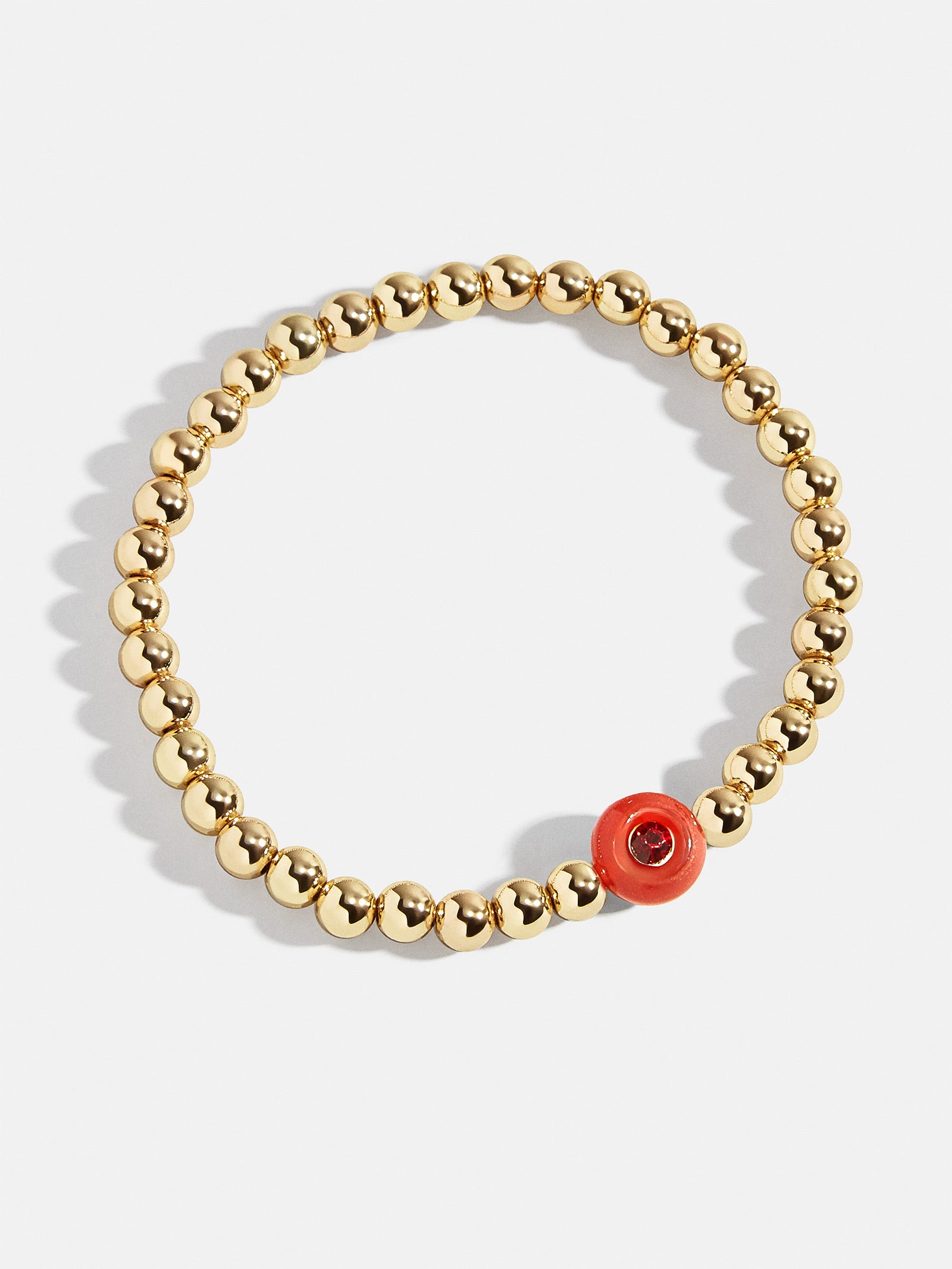 Semi-Precious Birthstone Pisa Bracelet - Ruby - Image 3