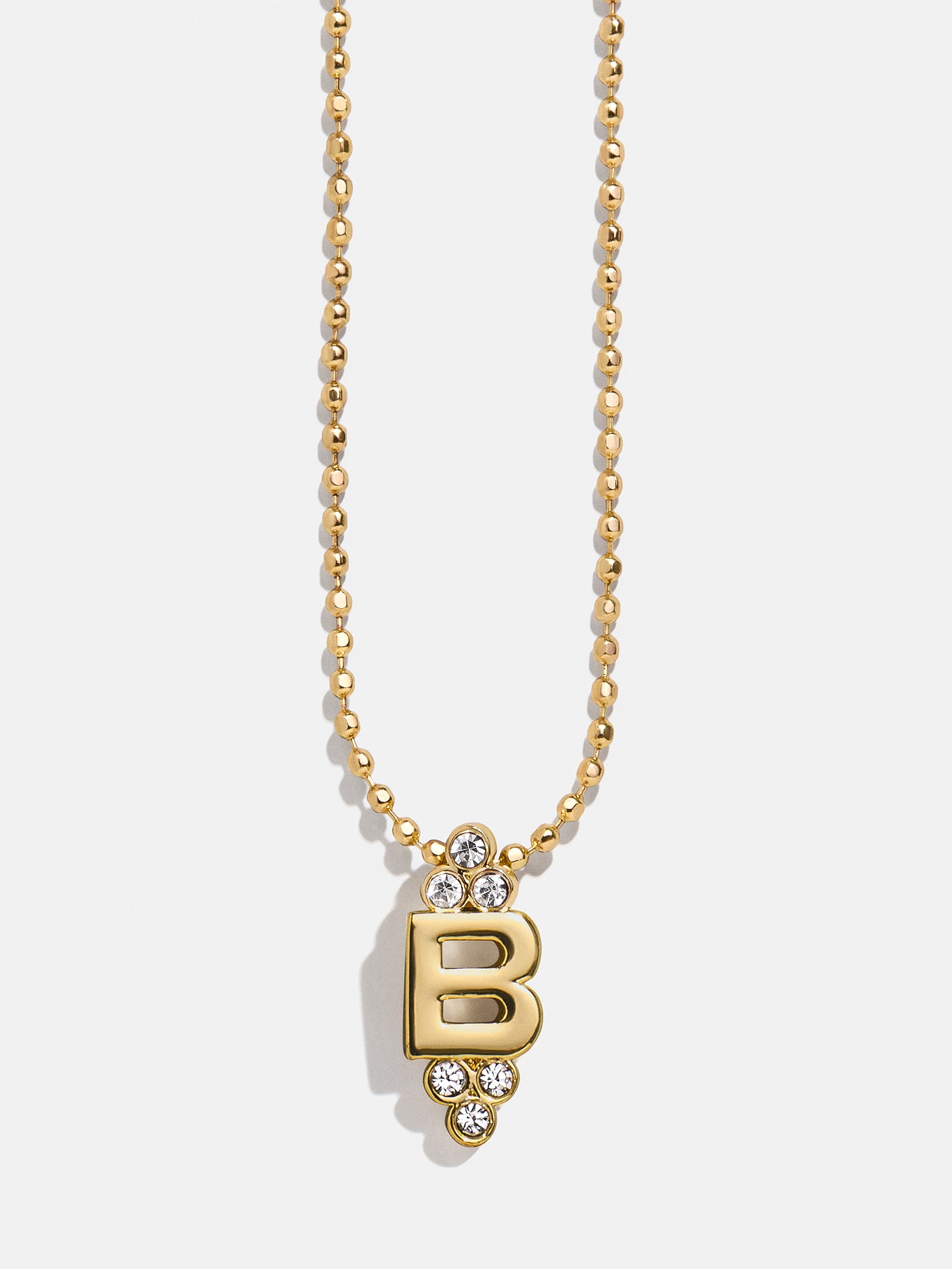 Initial Triad Necklace - Gold/Pav?? - Image 4
