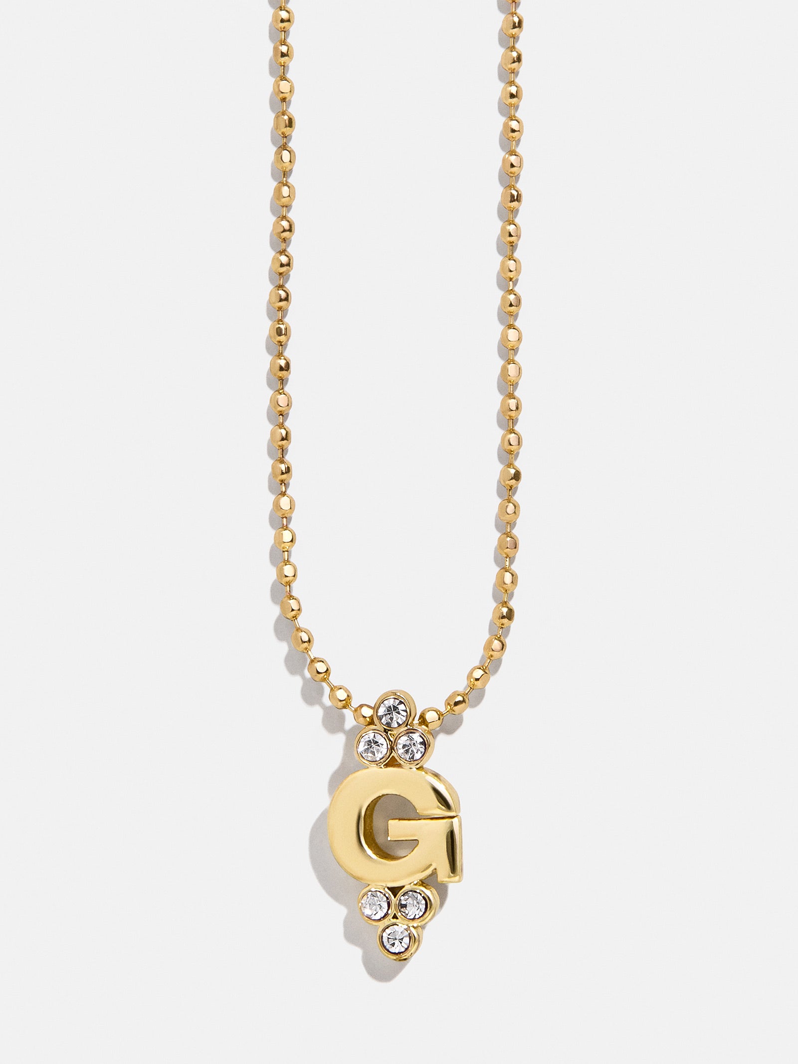Initial Triad Necklace - Gold/Pav?? - Image 9
