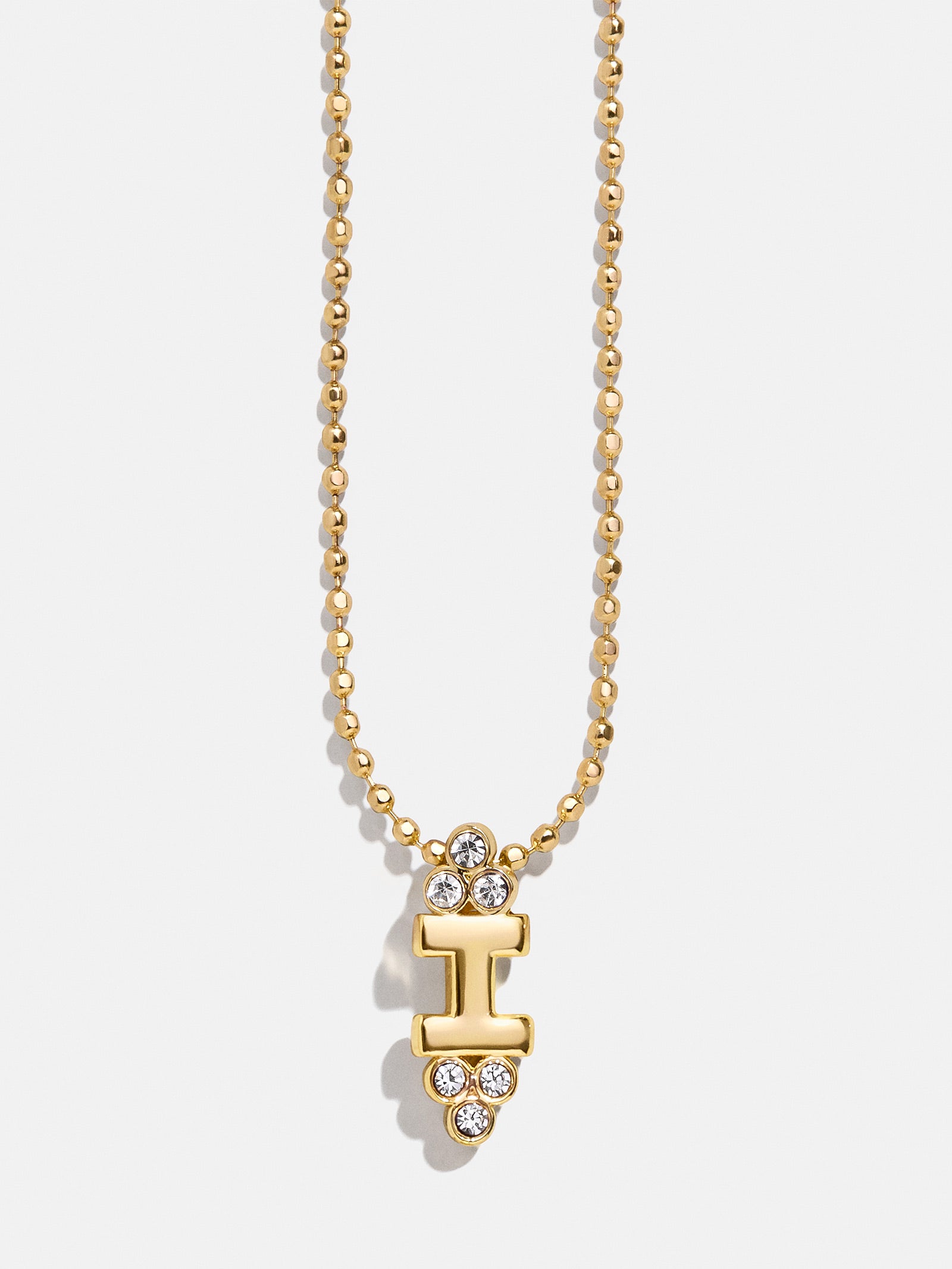 Initial Triad Necklace - Gold/Pav?? - Image 11