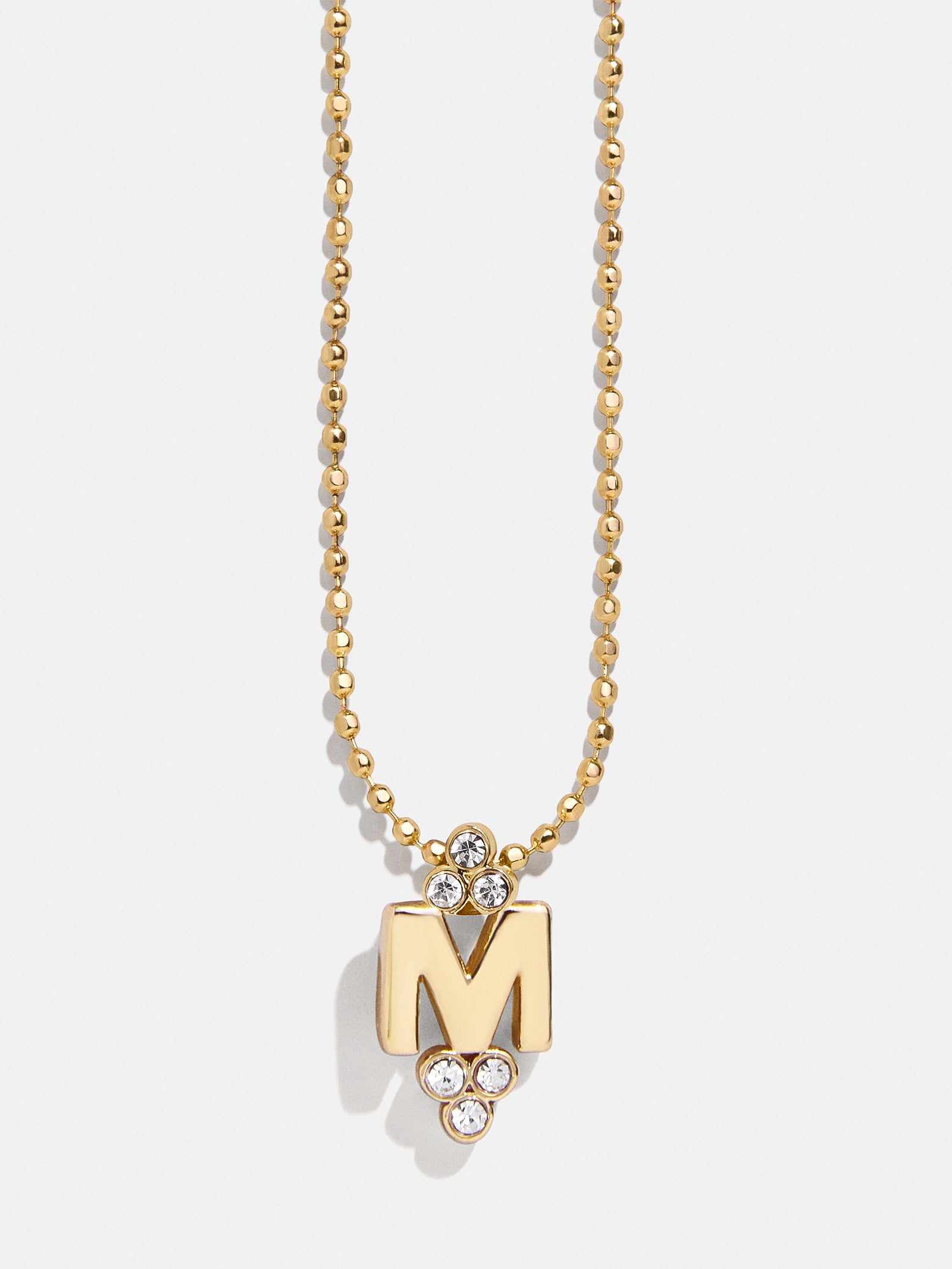 Initial Triad Necklace - Gold/Pav?? - Image 15